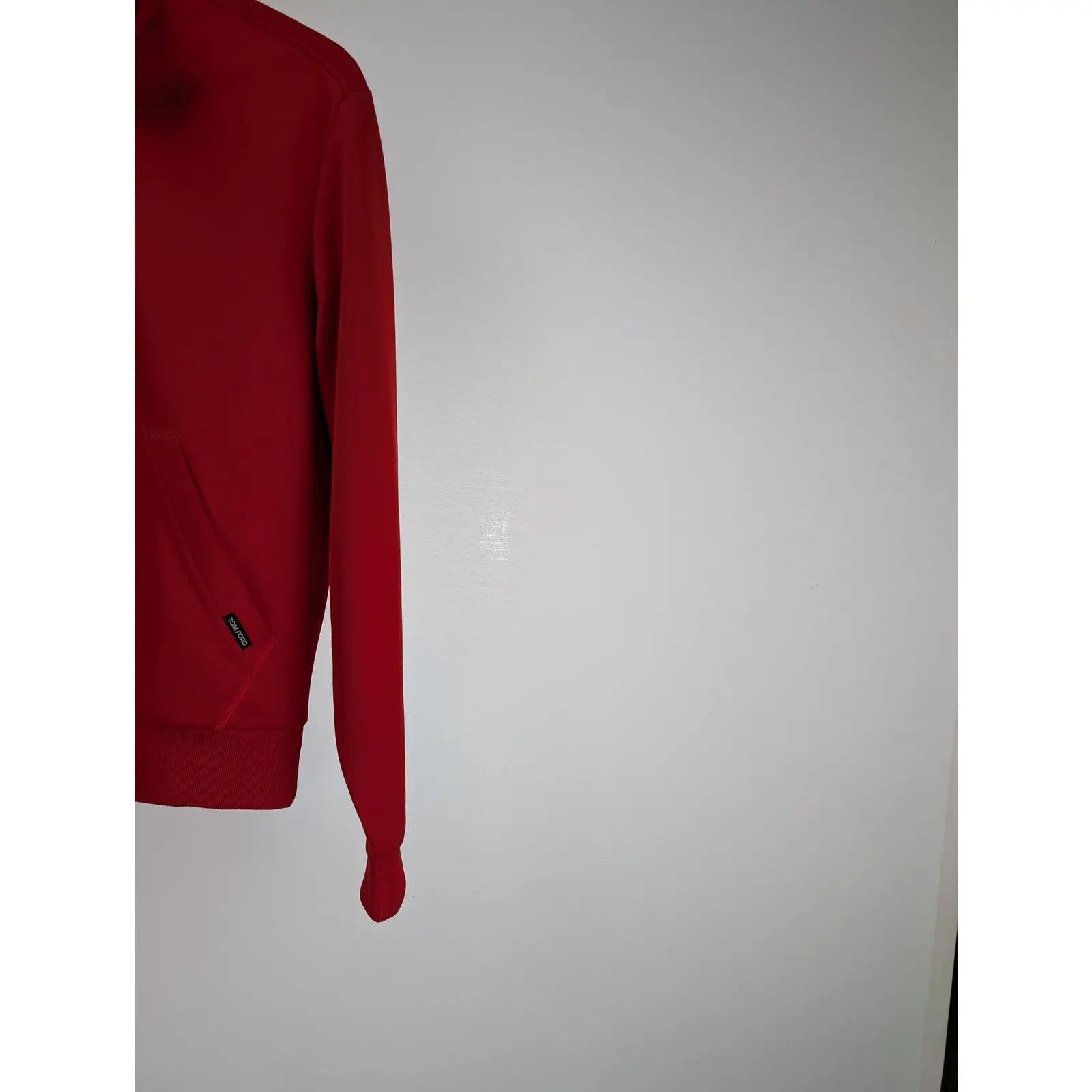 Tom Ford o1rshd1 Cut And Sewn Full Zip Knitted Sweater in Red Size US M / EU 48-50 / 2 - 4 Thumbnail