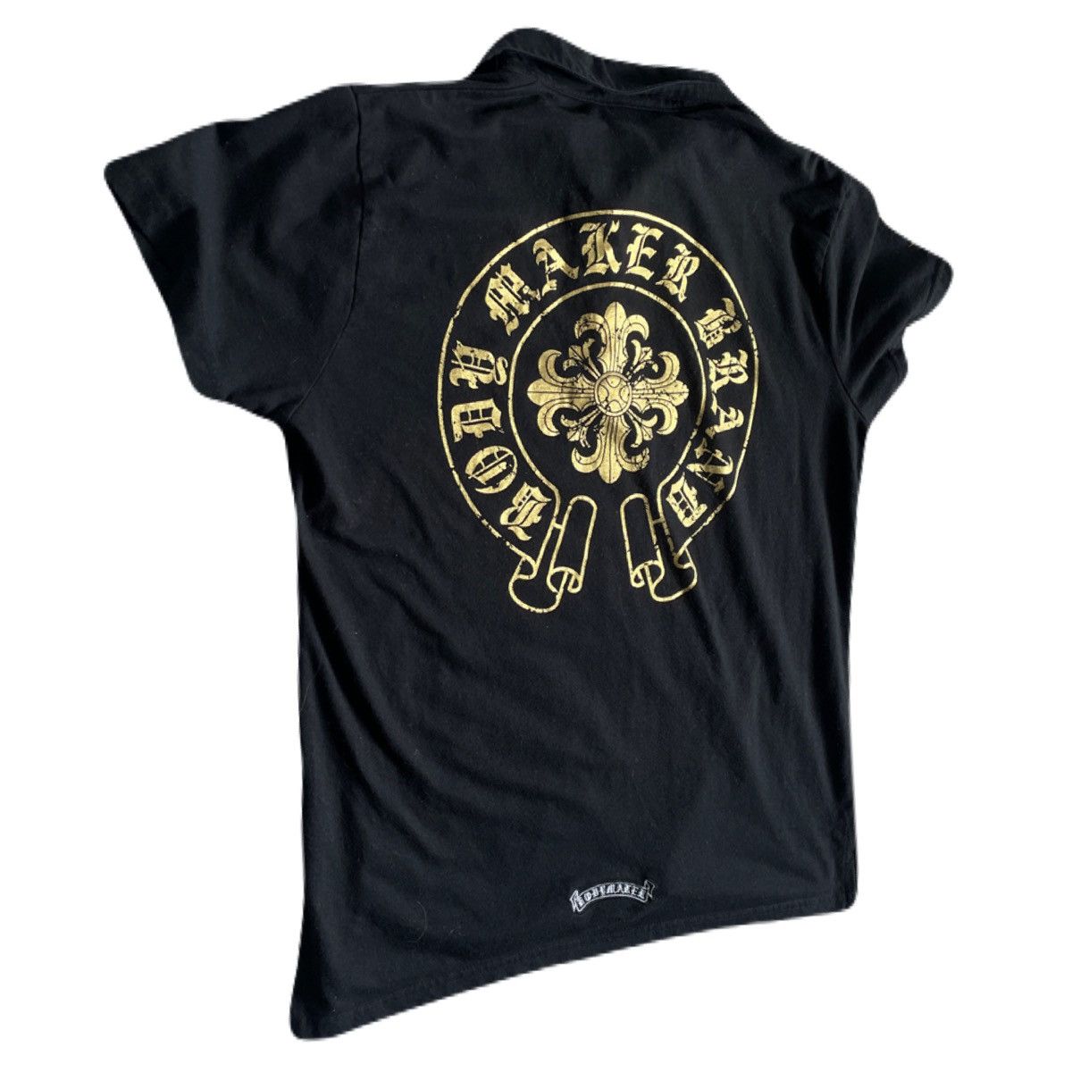 If Six Was Nine 2000s Japanese archive Vkei Gothic Cross Poem Polo Shirts Size US S / EU 44-46 / 1 - 3 Thumbnail