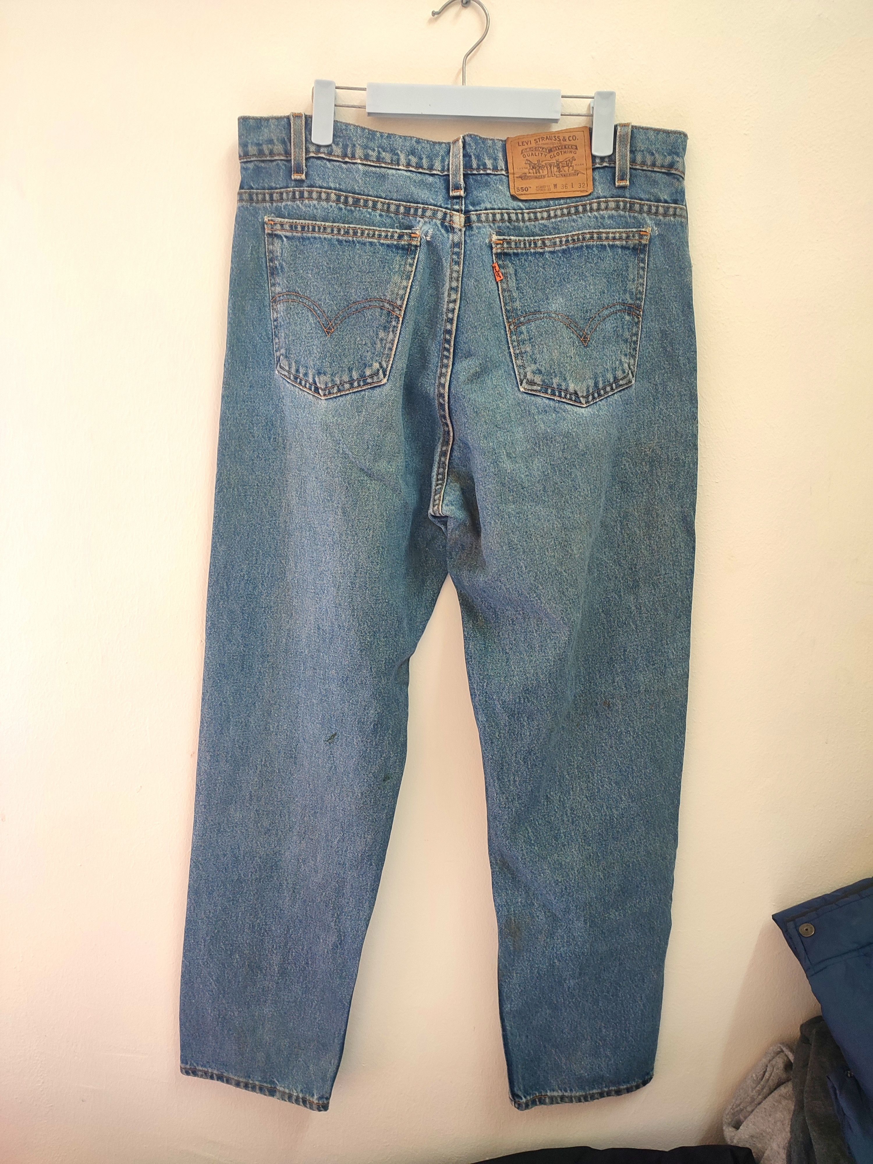 Levi's 💥Vtg Levi's 550 Orange Tab Jeans Size US 36 / EU 52 - 2 Thumbnail