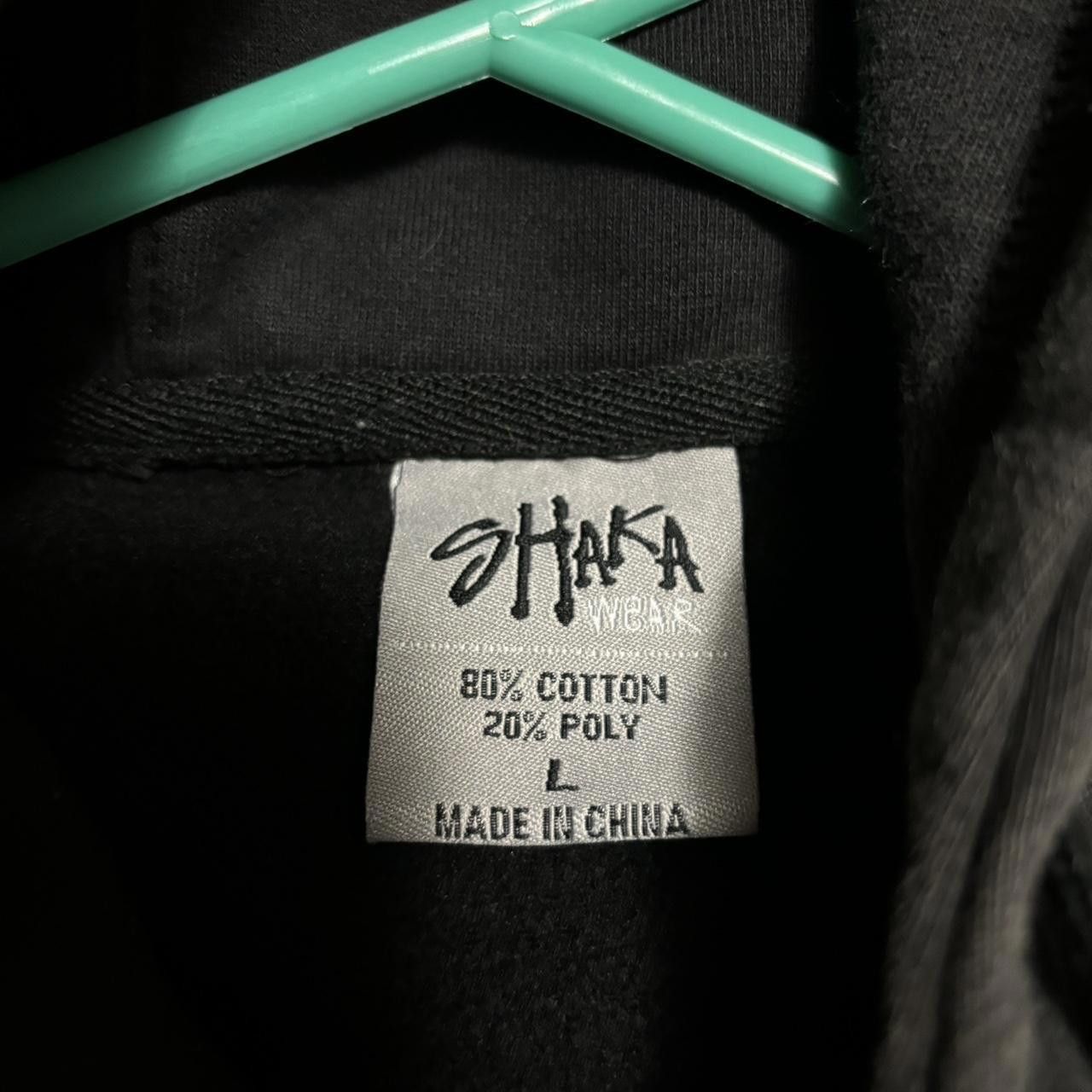 Designer Shaka Men's Black Hoodie Size US L / EU 52-54 / 3 - 3 Thumbnail