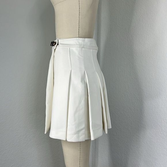 Valentino Valentino Enamel Tiger Head Pleated Mini Skirt Size 26" / US 2 / IT 38 - 5 Thumbnail