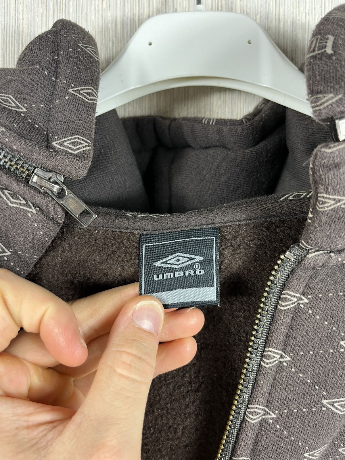 Umbro × Vintage Vintage Umbro y2k monogram logo hoodie sweatshirt zip hood Size US M / EU 48-50 / 2 - 15 Thumbnail