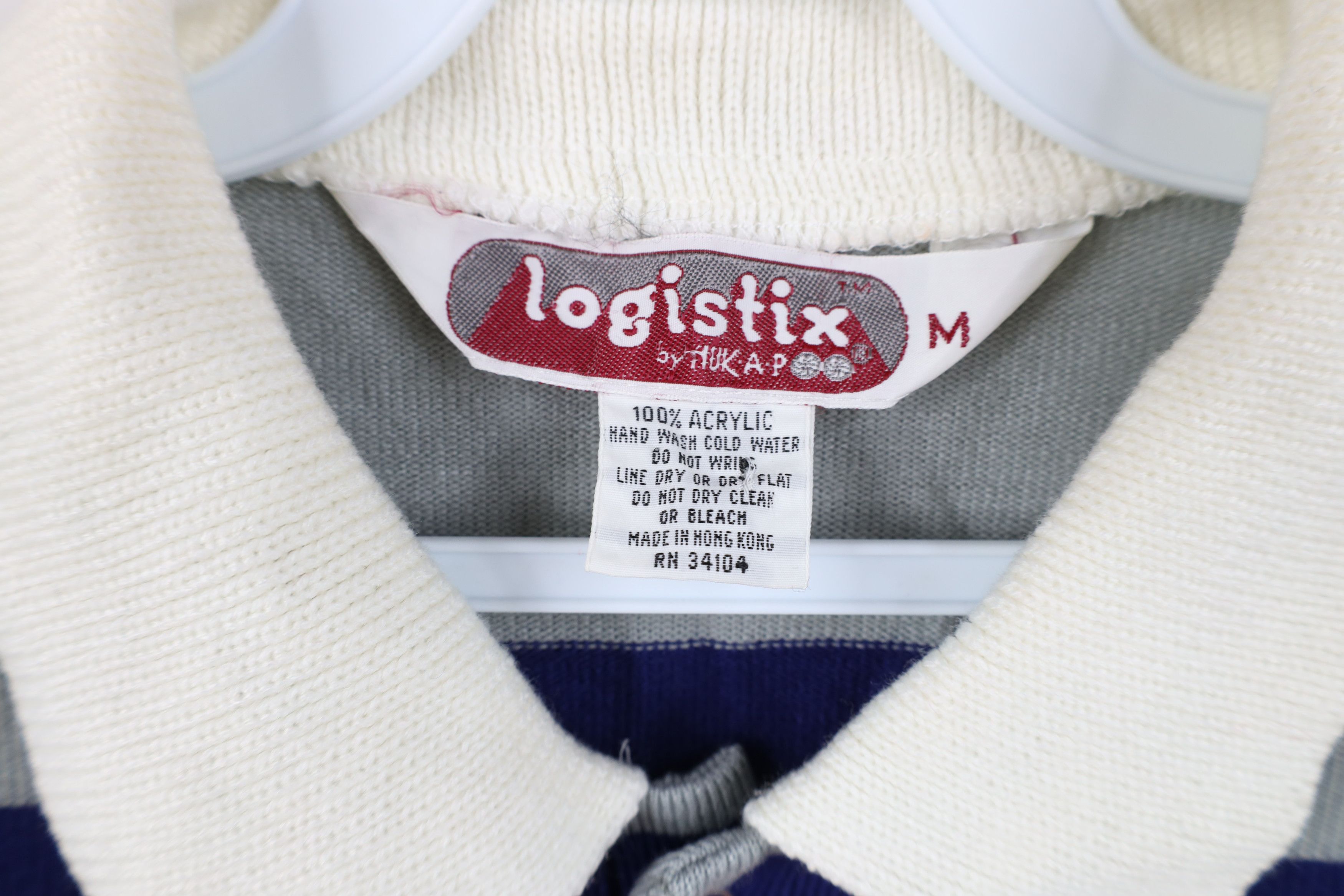 Vintage Vintage 70s Streetwear Block Knit Collared Polo Sweater Size US M / EU 48-50 / 2 - 8 Thumbnail