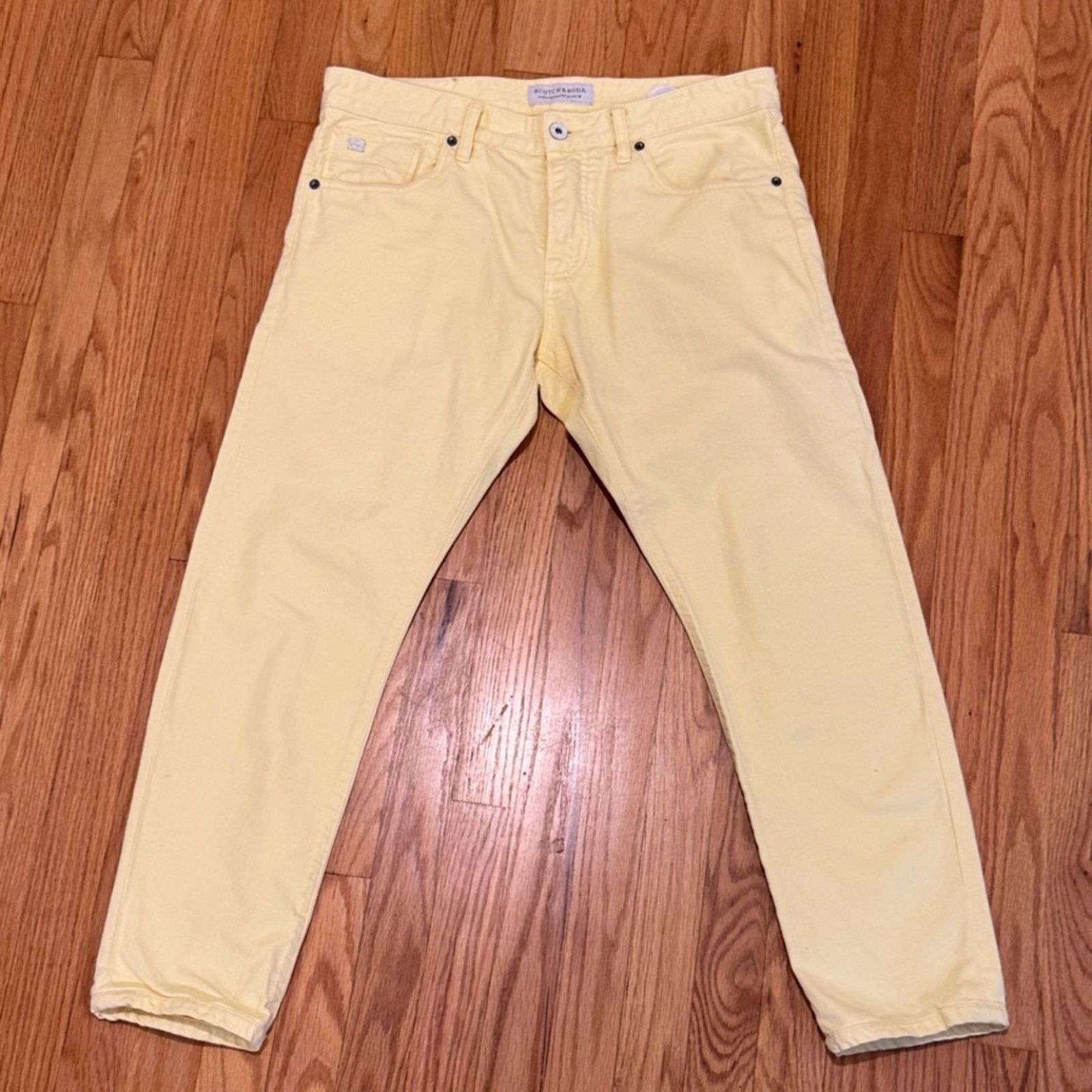 Scotch & Soda Scotch & Soda Ralston Regular Slim Yellow Jeans 32x27.25 Size US 32 / EU 48 - 1 Thumbnail