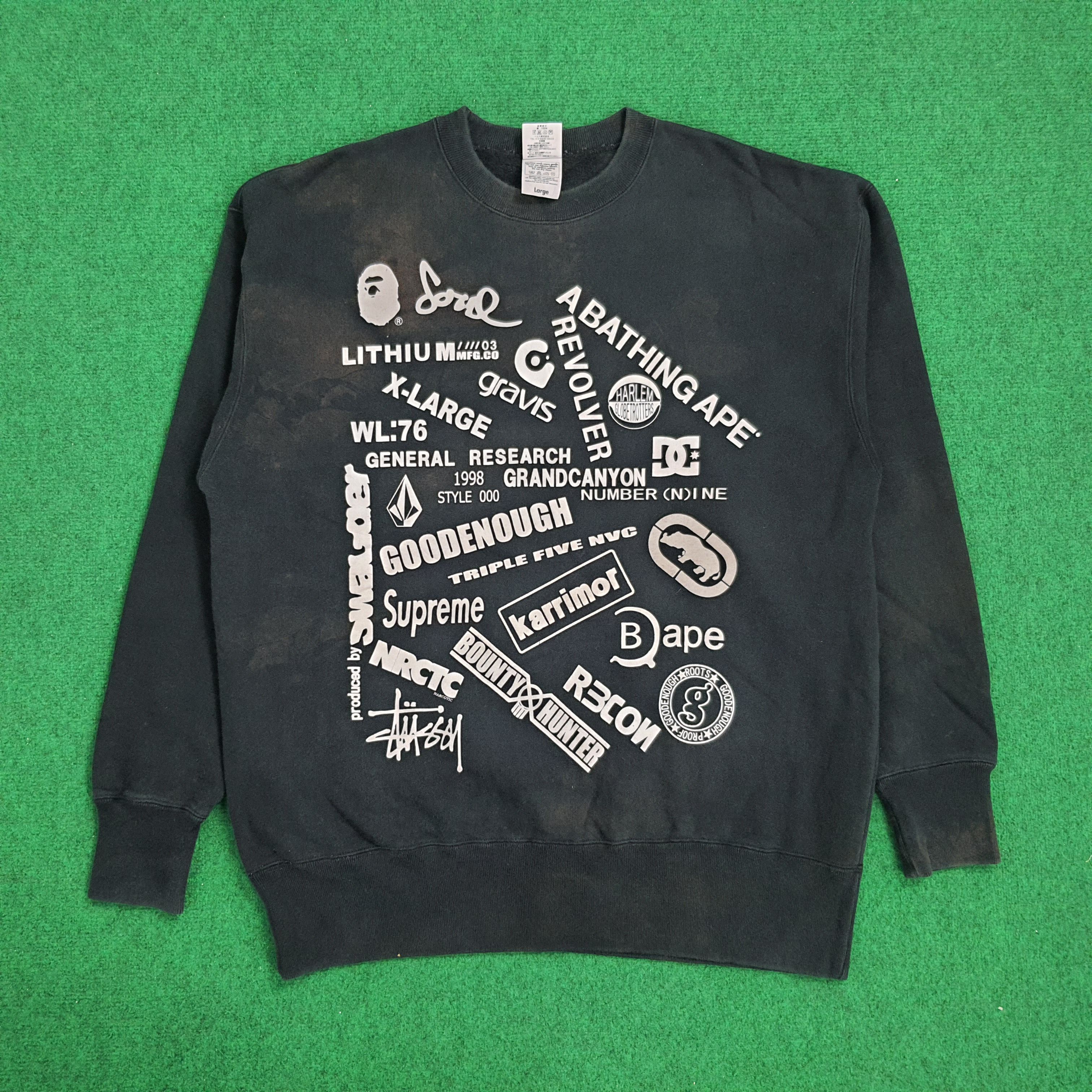 Japanese Brands Over Printed Sweatshirt