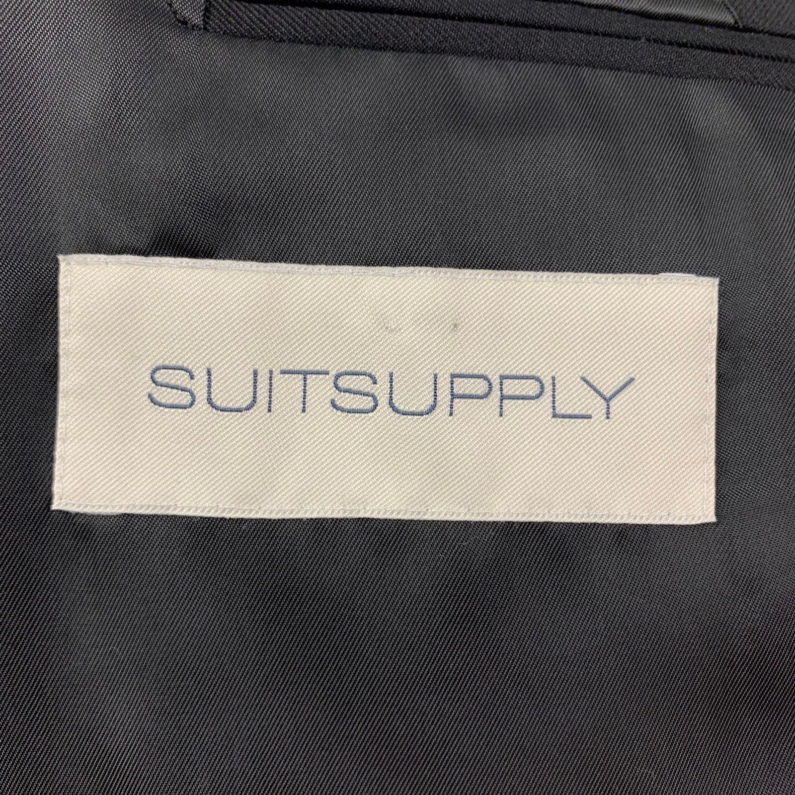 Suitsupply SUITSUPPLY Size 36 Black Wool Single Breasted Suit Size 36R - 9 Thumbnail