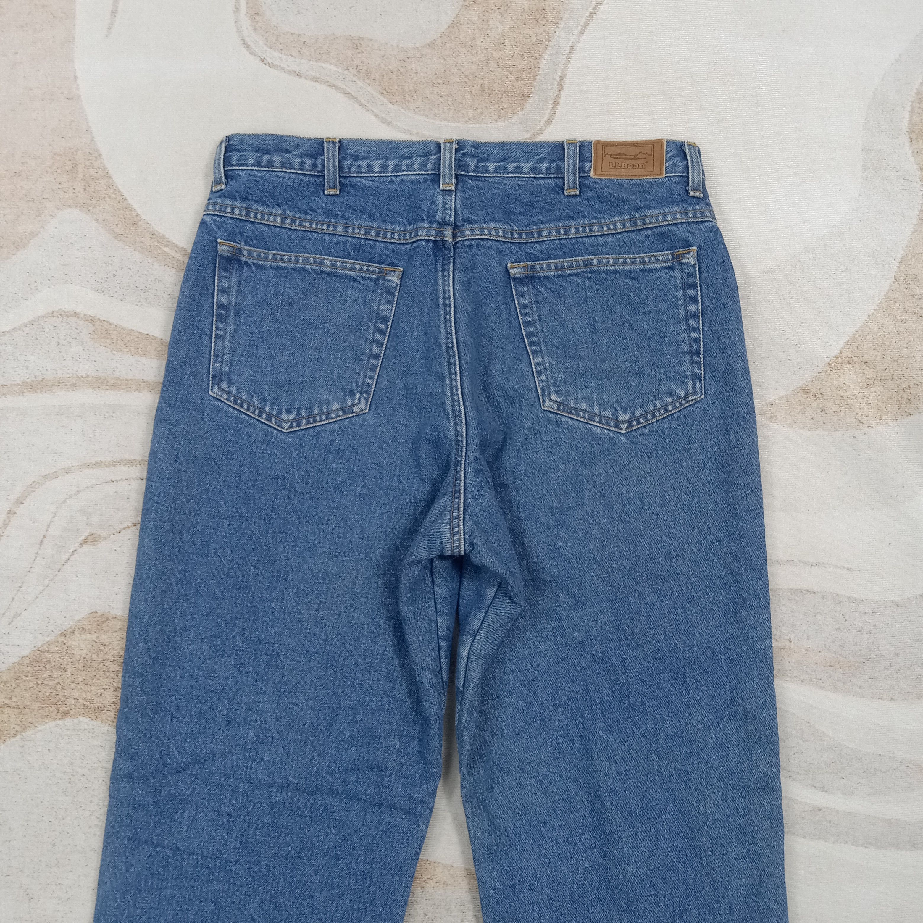 L.L. Bean L.L. Bean American Inner Fleece Denim Jeans C280N1 Size US 33 - 6 Thumbnail