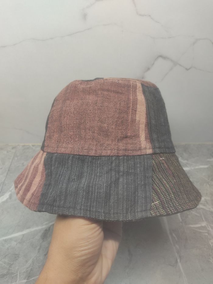 Vintage Vintage Custom Patchwork Japanese Style Bucket hat Size ONE SIZE - 1 Thumbnail