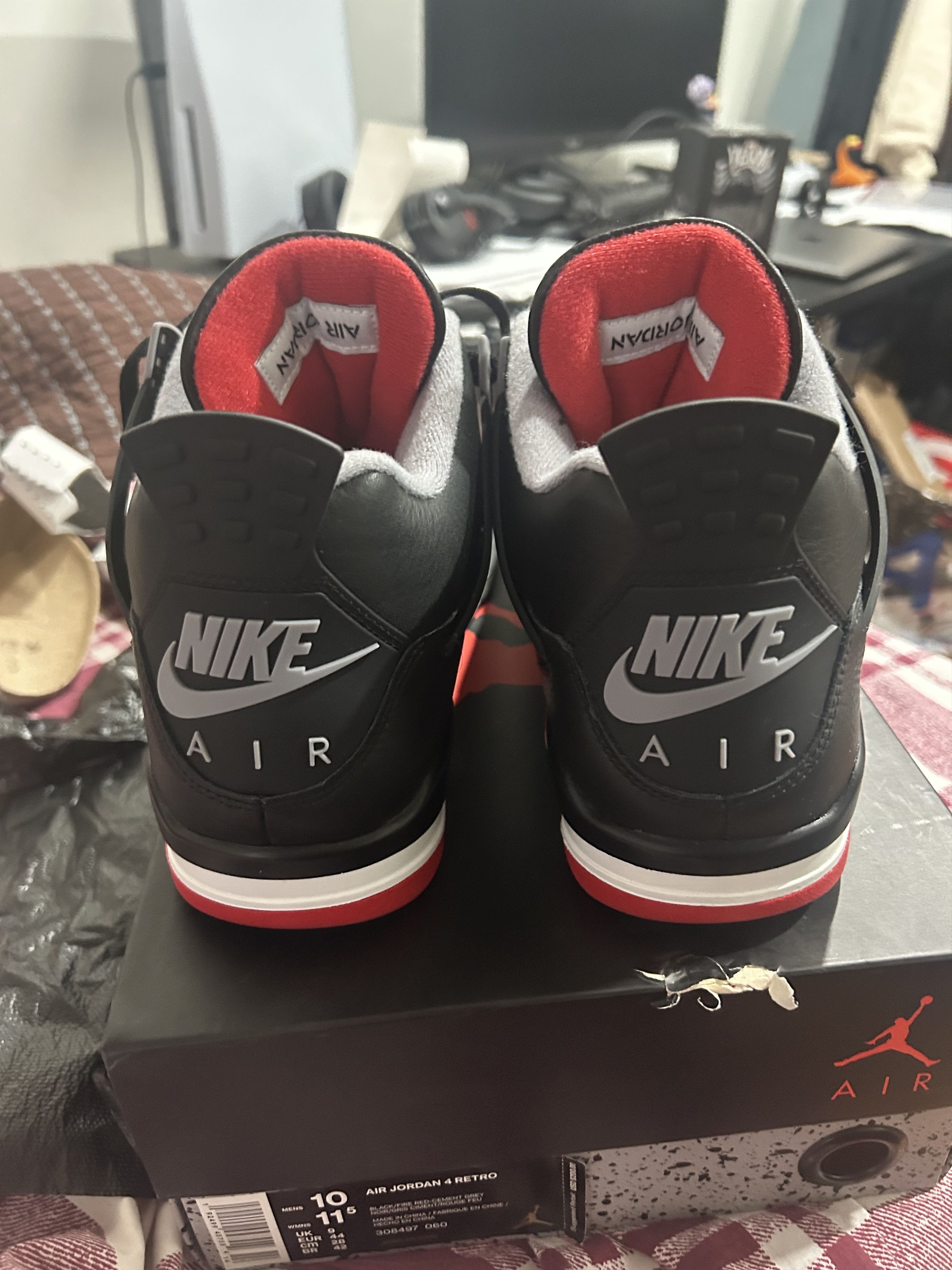Jordan Brand Jordan 4 bred reimagined Size US 10 / EU 43 - 2 Thumbnail