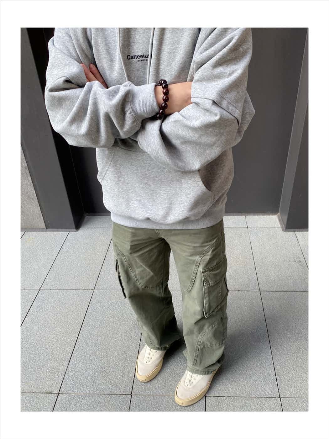 washed faded cargo patchwork military pants