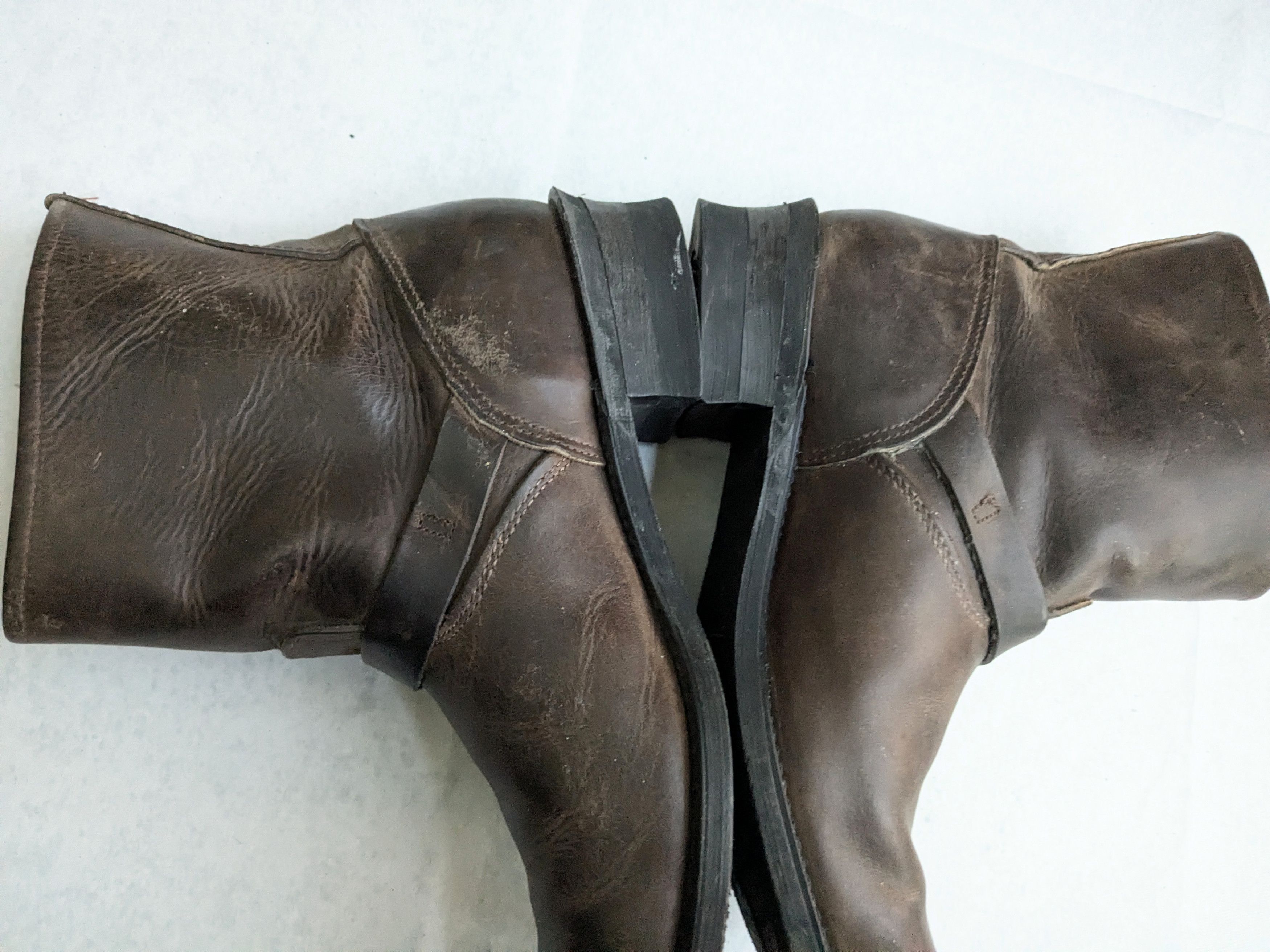 Frye Frye Engineer Boots Brown Leather 13 M Buckle Size US 13 / EU 46 - 12 Thumbnail