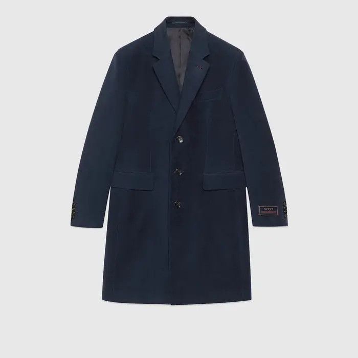 Gucci o1loc1c1225 762007 Smooth Coat With Gucci Web Label Size US XXL / EU 58 / 5 - 1 Thumbnail