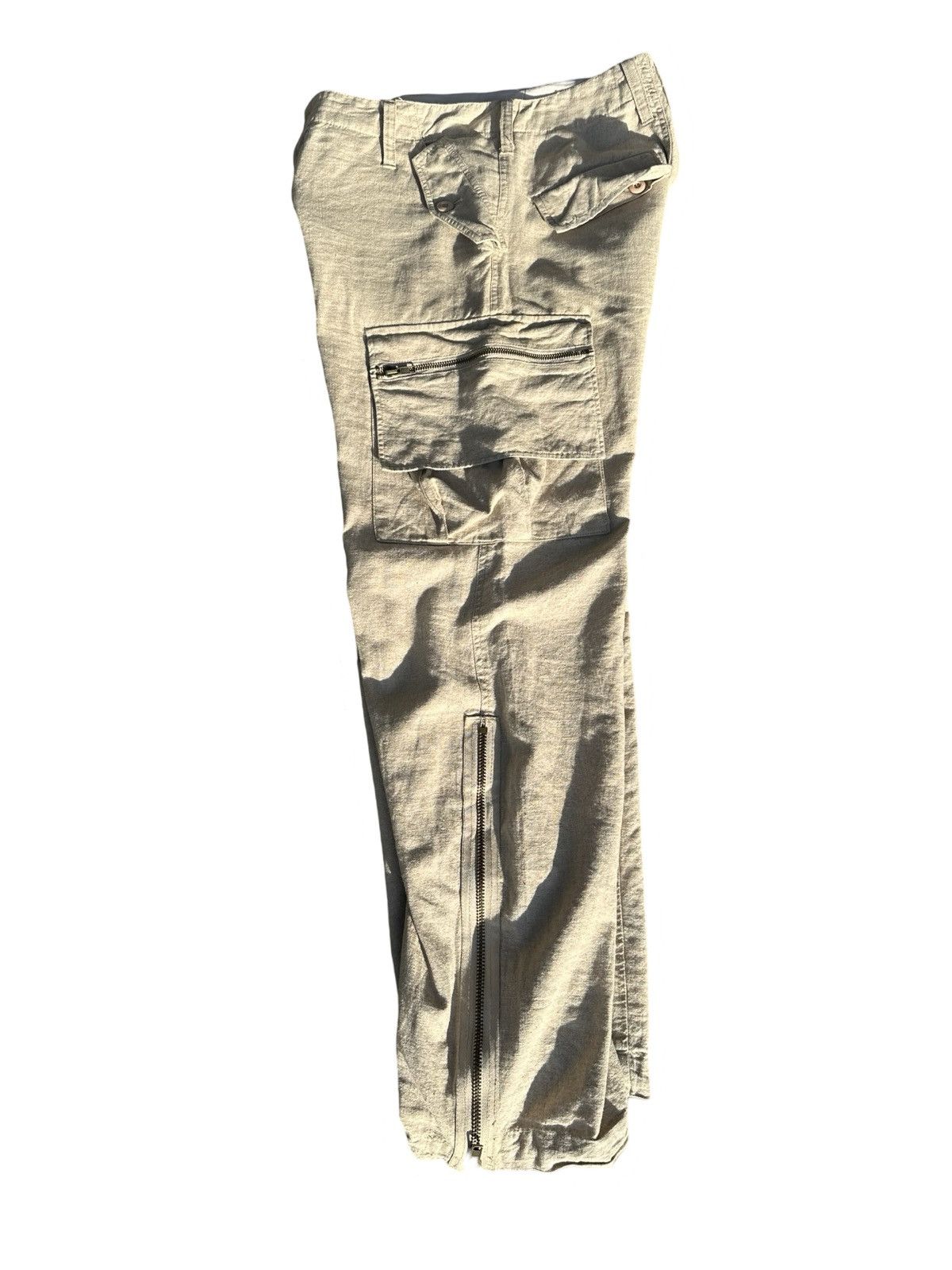 Japanese Brand RARE GOA Hemp Cargo Parachute Zipper Pants Size US 32 / EU 48 - 6 Thumbnail