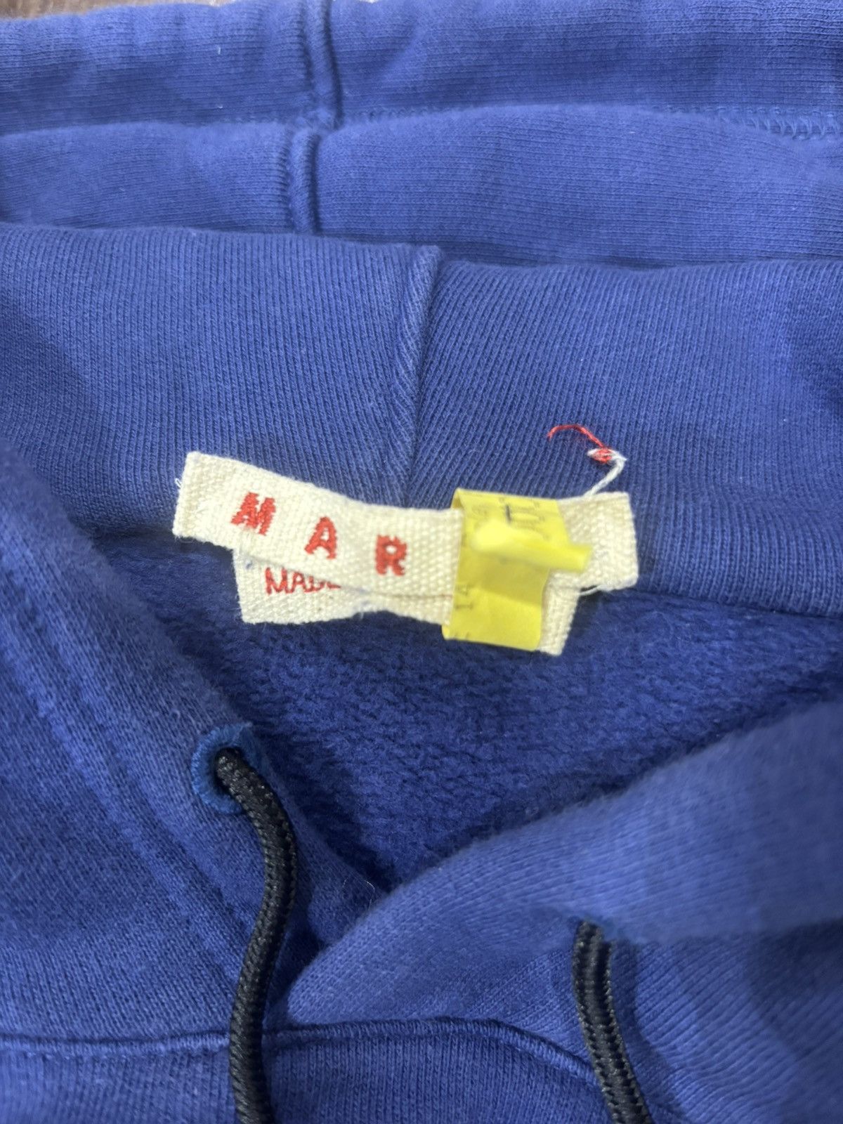 Marni Marni Distressed Hoodie Blue Size US L / EU 52-54 / 3 - 4 Thumbnail
