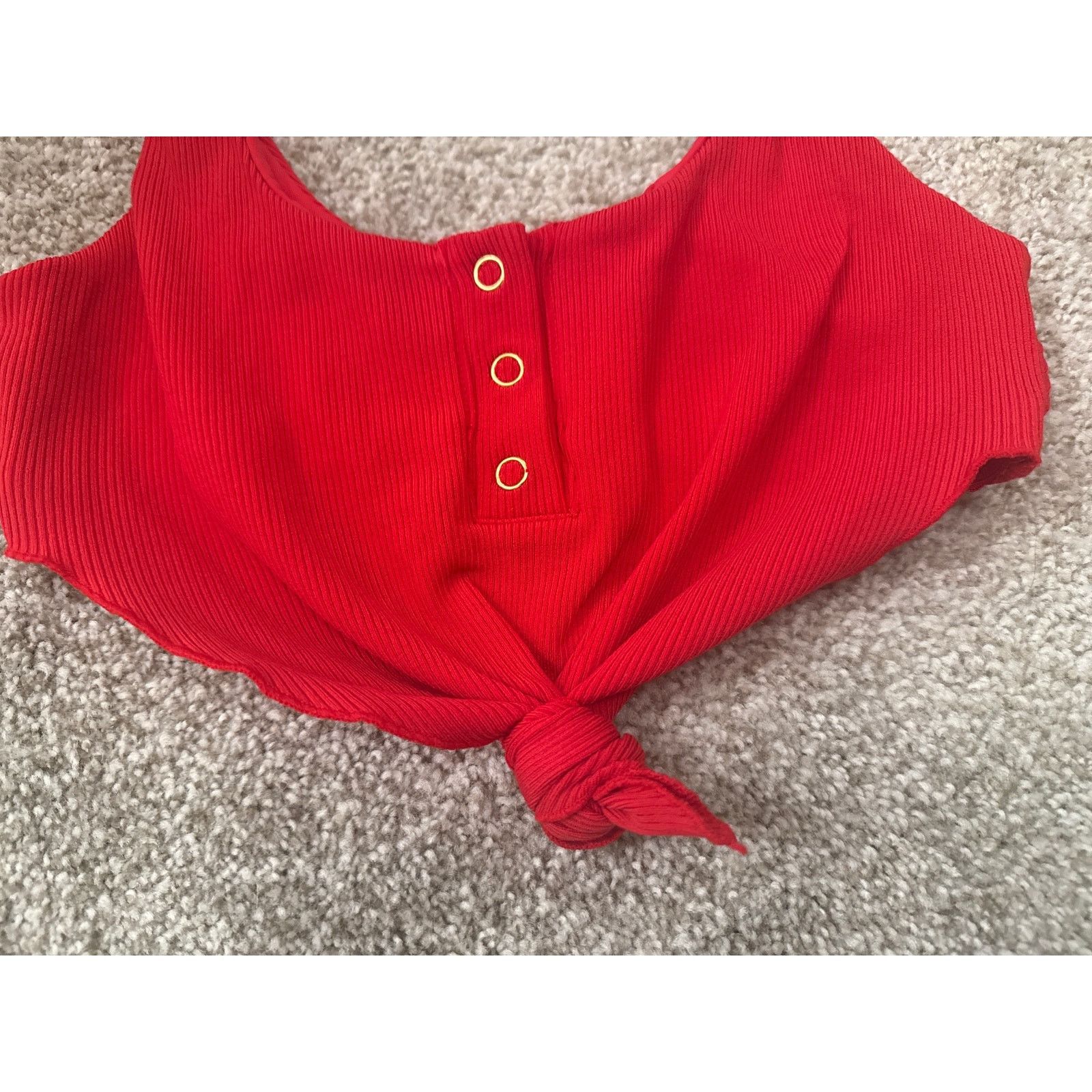 REVOLVE Beach Bunny Red Tide Knot Snap Buttons Bralette Bikini Top,S Size S / US 4 / IT 40 - 8 Thumbnail