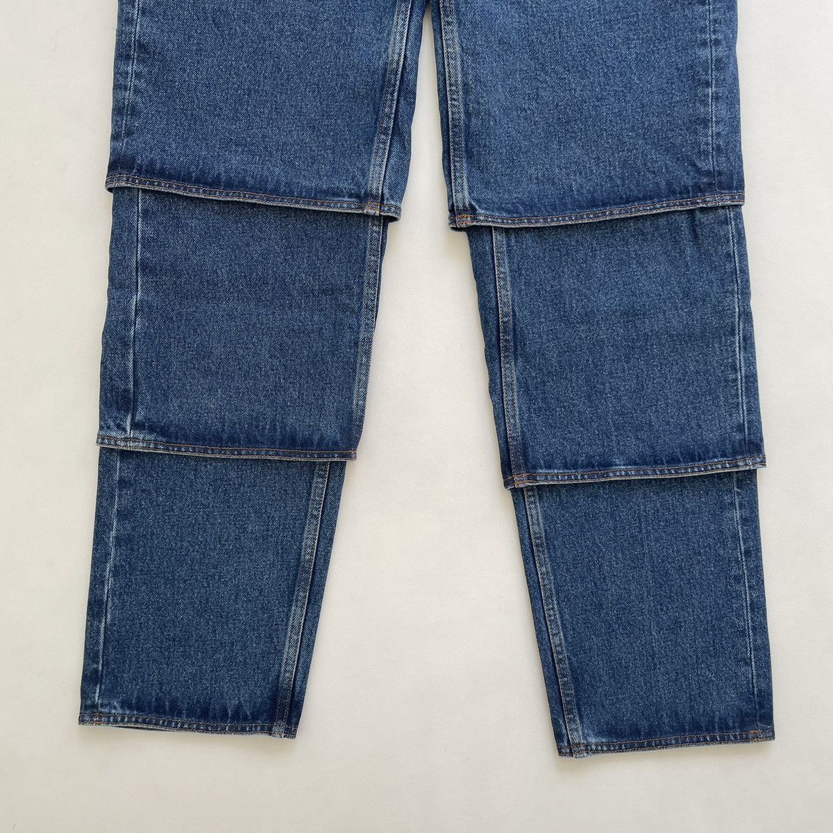 Y/Project Triple Layer Washed Blue Denim Jeans Size US 32 / EU 48 - 4 Thumbnail