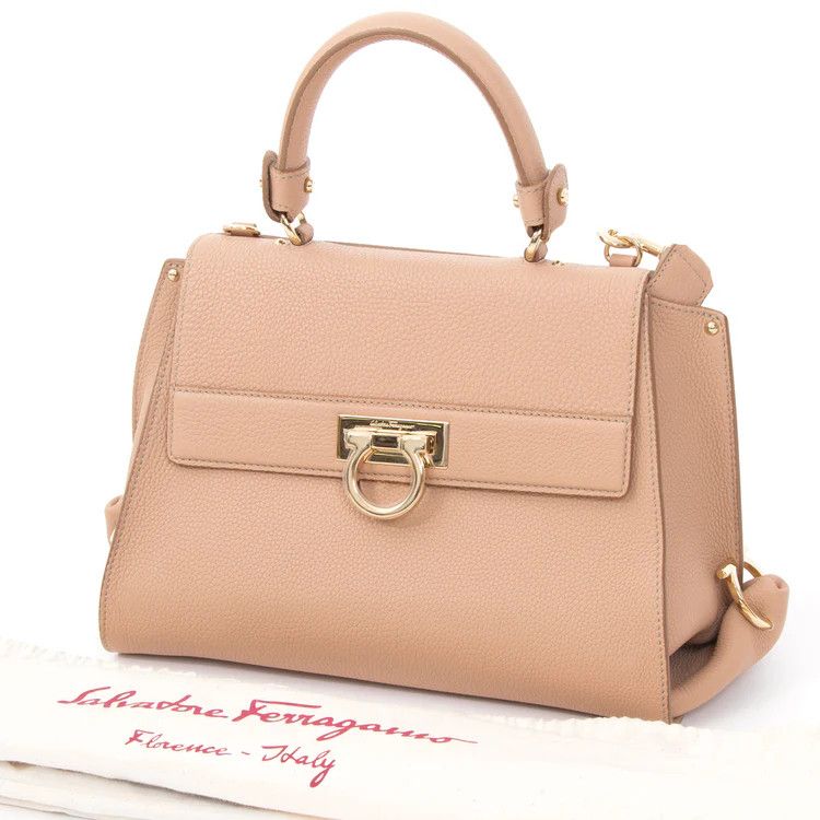 Salvatore Ferragamo o1s1rm0526 Size : OS / Shoulder Bag in Beige Size ONE SIZE - 2 Thumbnail