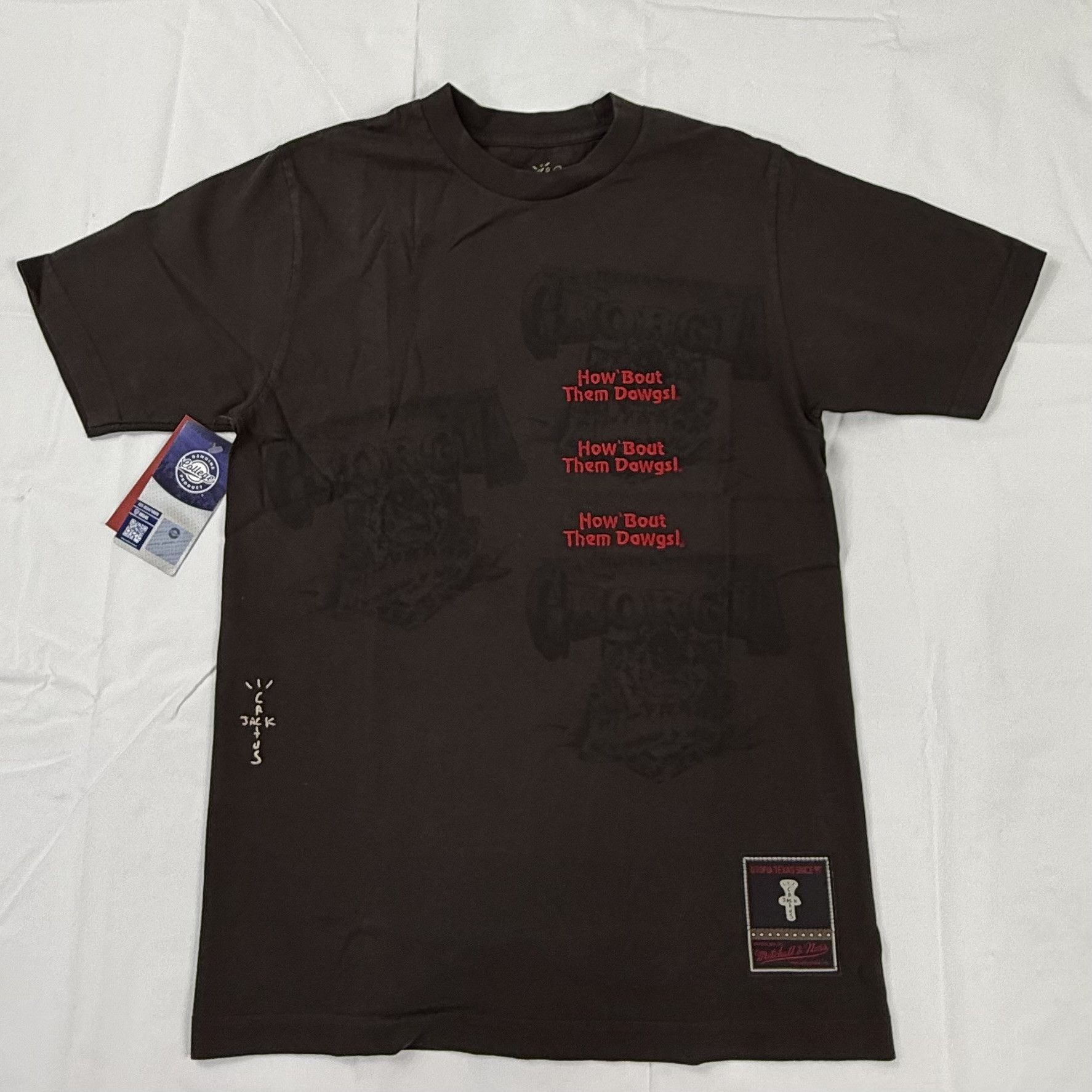 Mitchell & Ness Mitchell & Ness Cactus Jack Georgia Bulldogs Brown T-Shirt Size US S / EU 44-46 / 1 - 1 Thumbnail