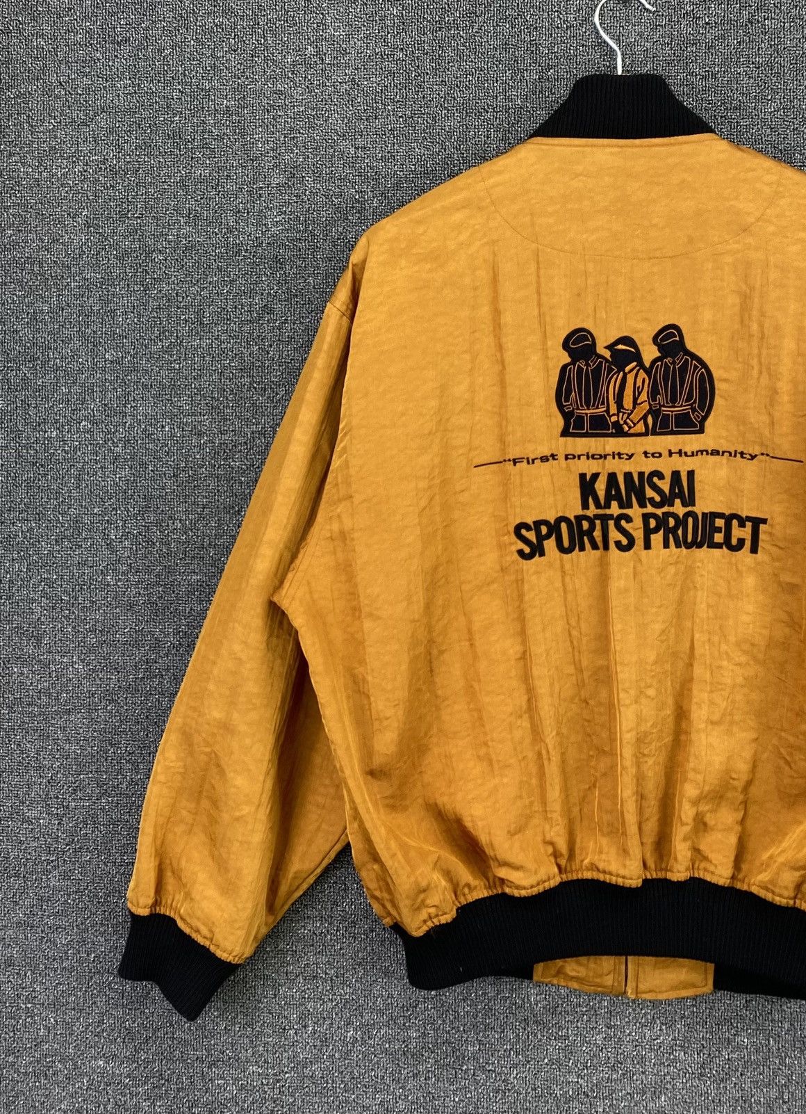Kansai Yamamoto Vintage Kansai Yamamoto Sports Project Bomber Varsity Jacket Size US M / EU 48-50 / 2 - 2 Thumbnail