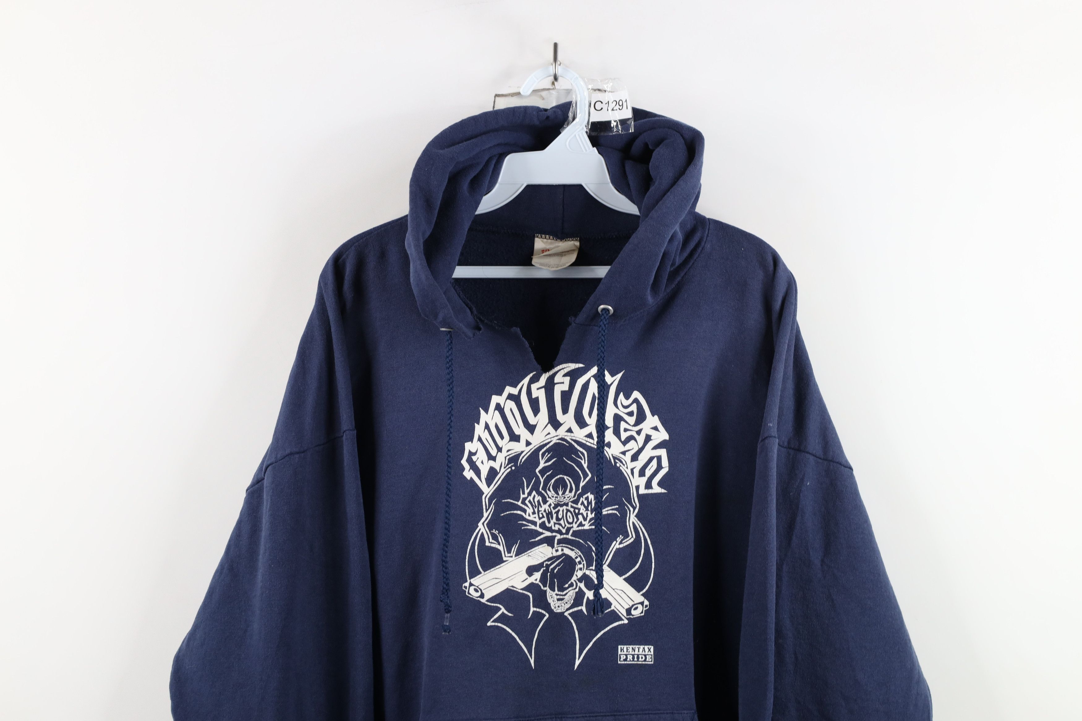 Vintage Vintage 90s Streetwear Graffiti Hip Hop New York Hoodie Size US XL / EU 56 / 4 - 2 Thumbnail
