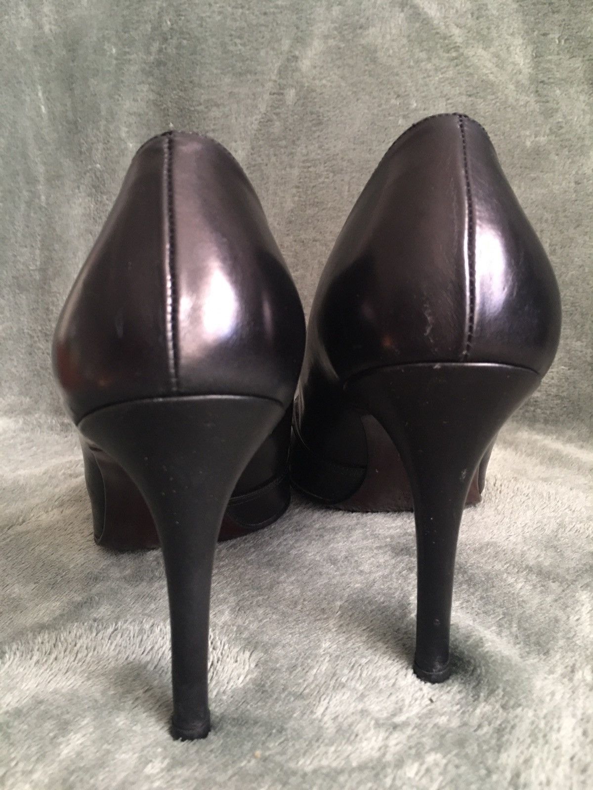 Gucci GUCCI Black Leather Heels Pumps Size EU 37 Size US 7 / IT 37 - 8 Thumbnail