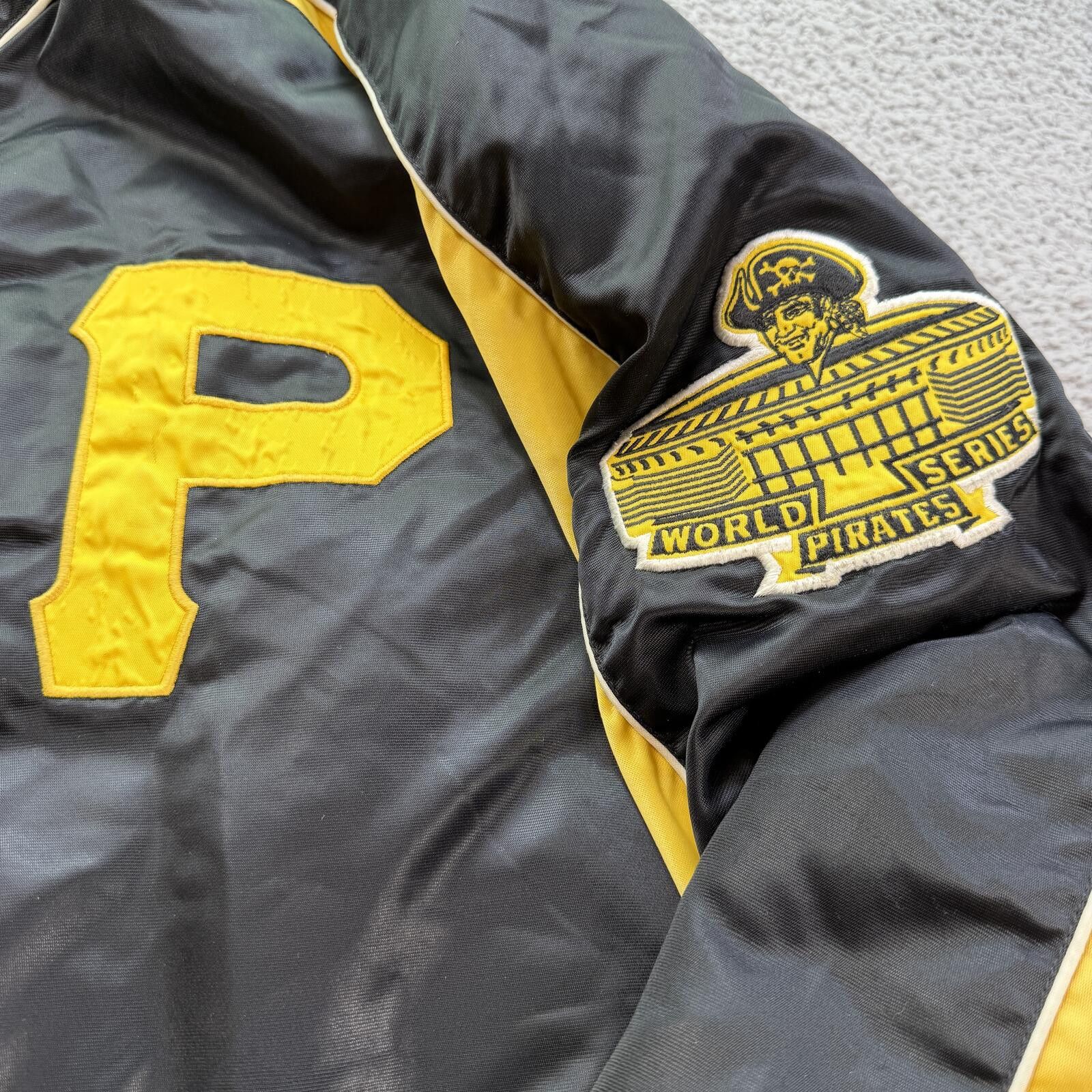 G-III Vintage Y2K Pittsburgh Pirates Satin Bomber Jacket 3XL MLB Size US XXL / EU 58 / 5 - 6 Thumbnail