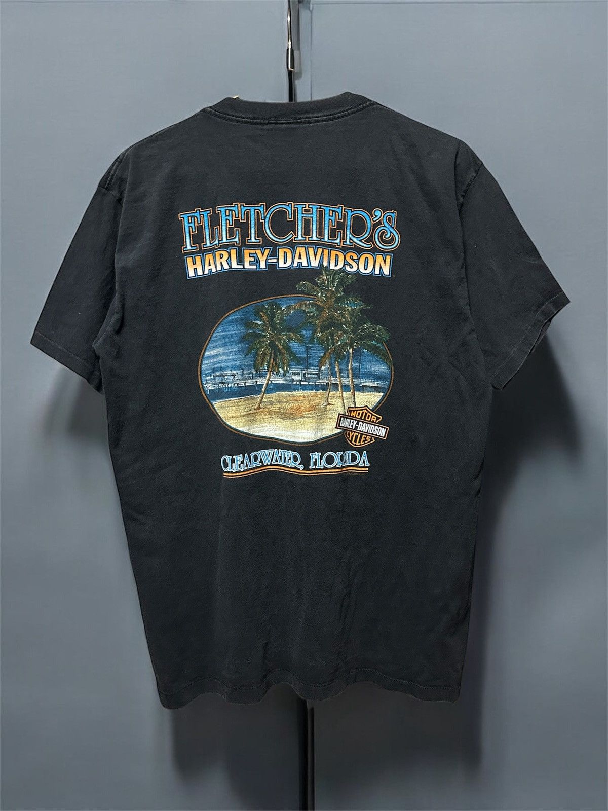 Harley Davidson × Vintage Vintage 1994 Harley Davidson Single Stitch Eagle T-Shirt Size US L / EU 52-54 / 3 - 1 Thumbnail