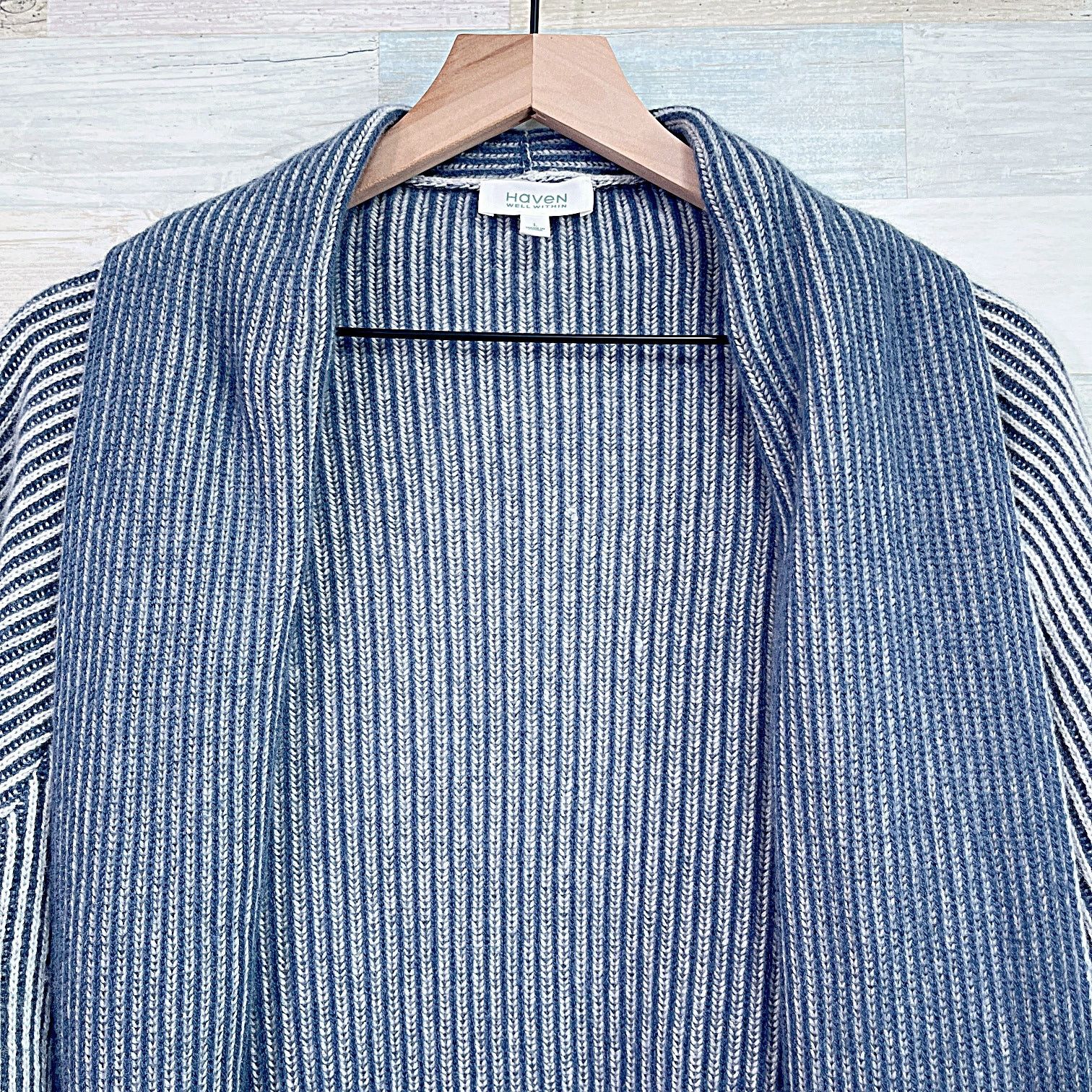 Other Haven Well Within 100% Cashmere Cardigan Blue Womens Large Size L / US 10 / IT 46 - 4 Thumbnail