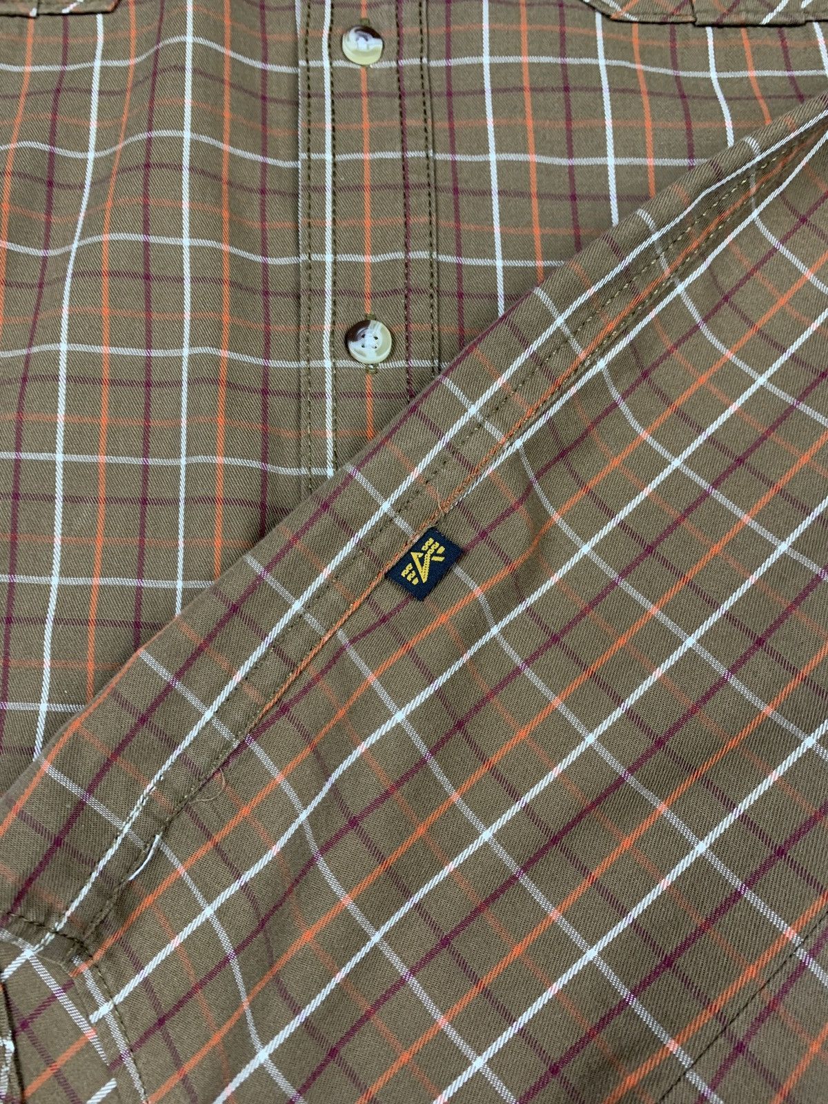 Alpha Industries Vintage Y2K Alpha Industries Patchwork Military Shirt Plaid Size US XXL / EU 58 / 5 - 13 Thumbnail