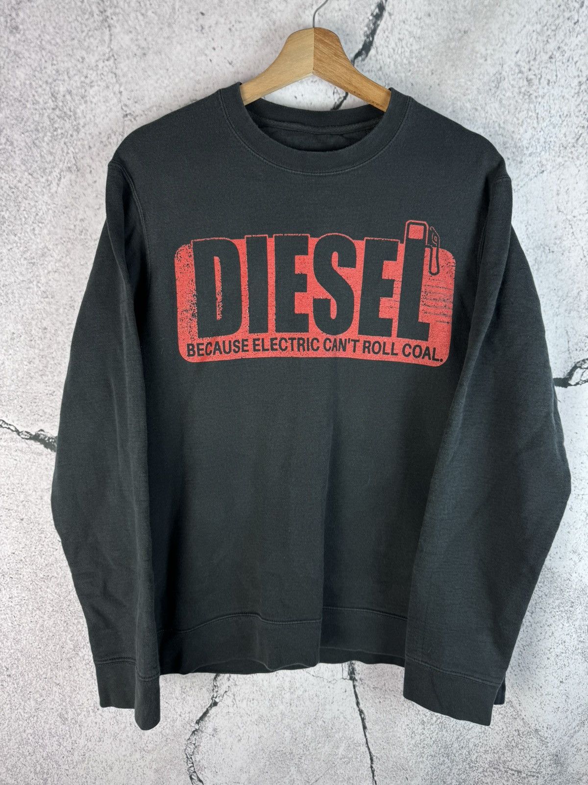 Diesel DIESEL 90s Vintage Big Logo Crewneck Sweatshirt Size US M / EU 48-50 / 2 - 1 Preview