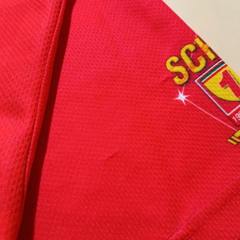 Ferrari Vintage Ferrari F1 Schumacher Red Polo Big Graphic Print L Size US L / EU 52-54 / 3 - 13 Thumbnail