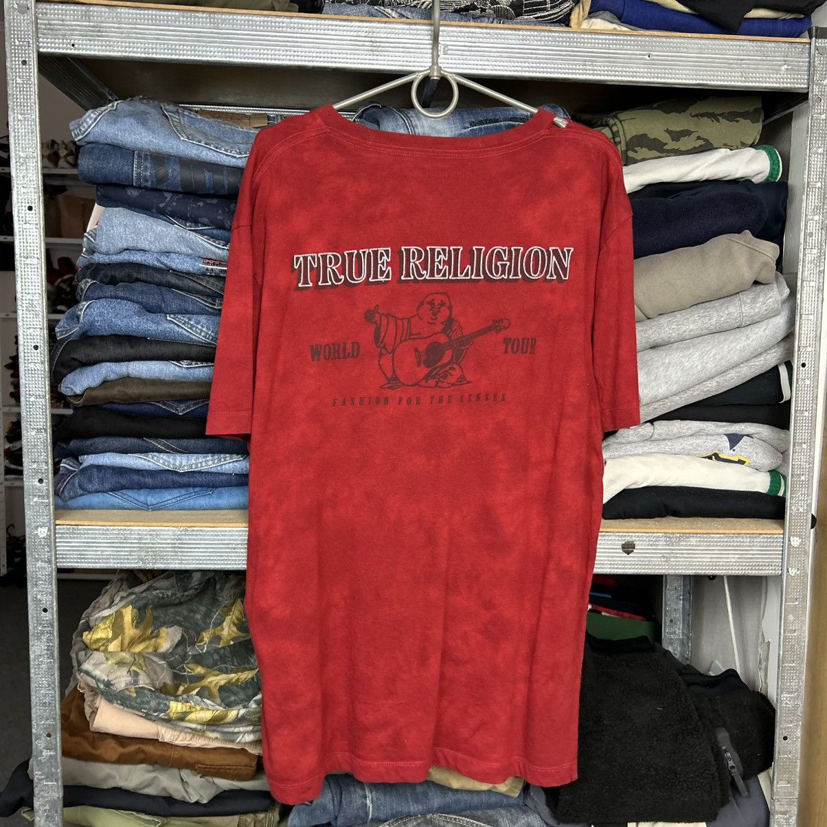 True Religion Mens True Religion Big logo Japanese streetwear tee size XL Size US XL / EU 56 / 4 - 1 Thumbnail