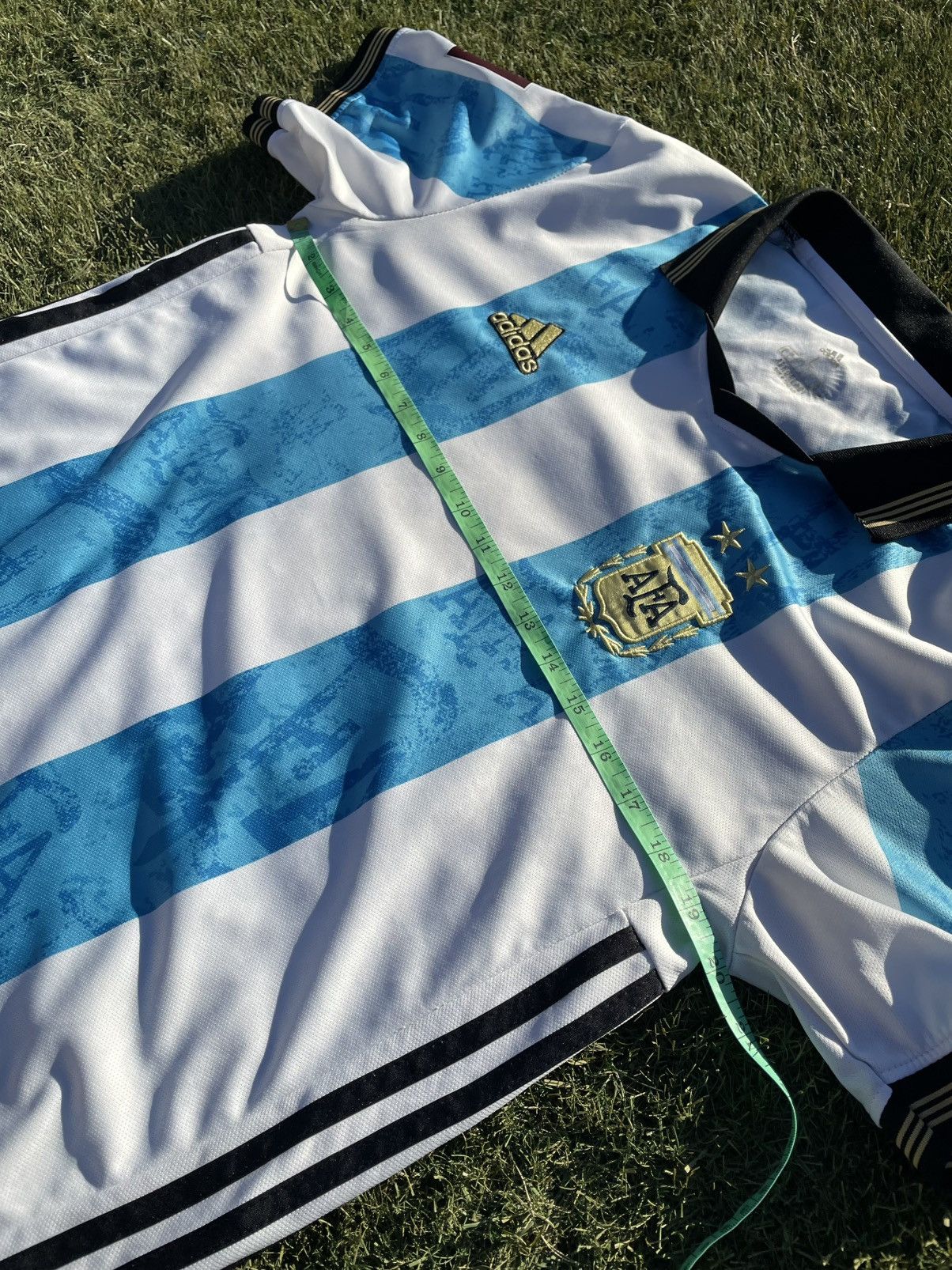 Adidas Adidas Argentina 2022 World Cup Authentic Home Jersey #7 Size US L / EU 52-54 / 3 - 10 Thumbnail