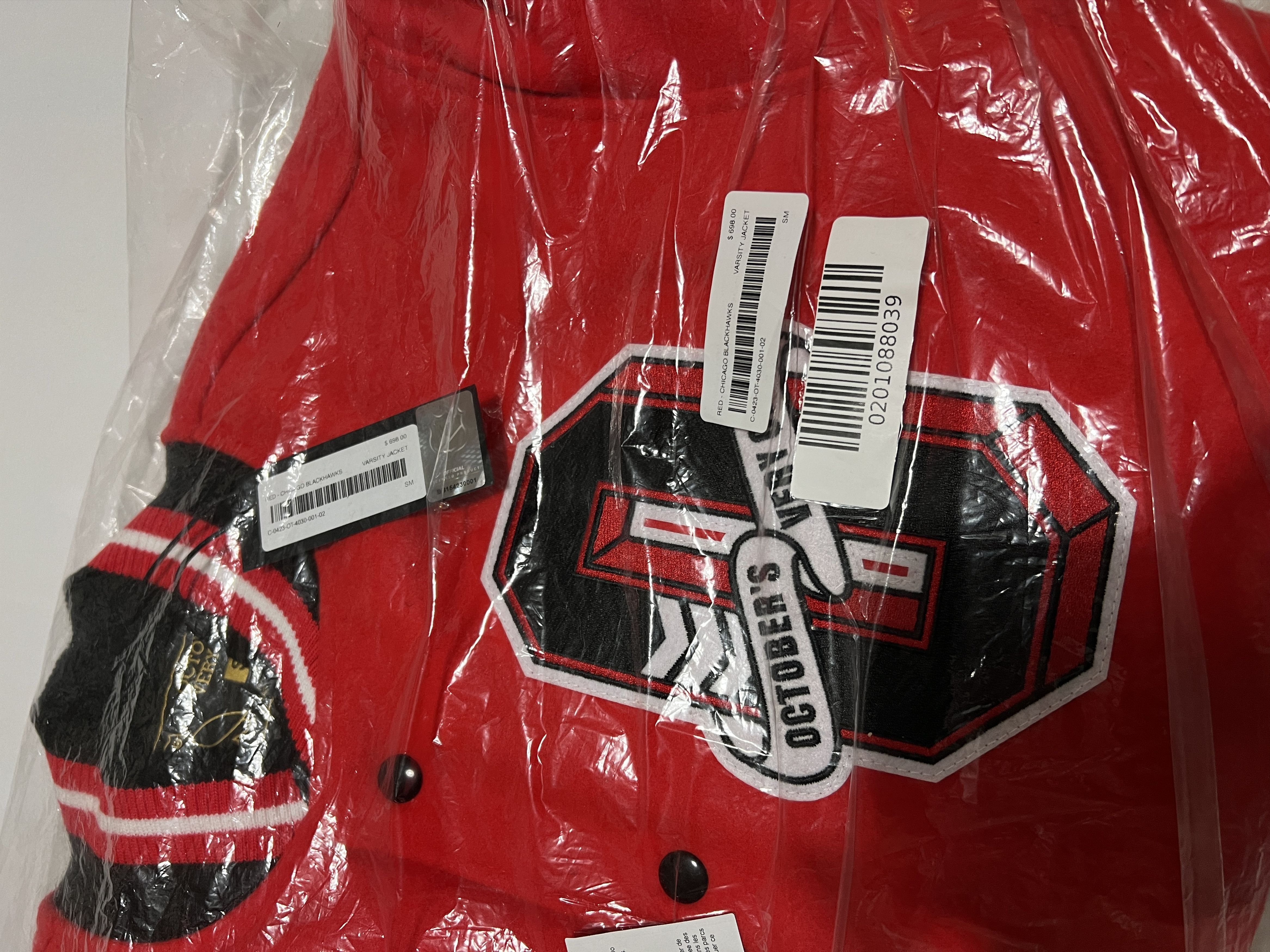 Drake OVO x NHL Chicago Blackhawks Varsity Jacket Size US S / EU 44-46 / 1 - 5 Thumbnail