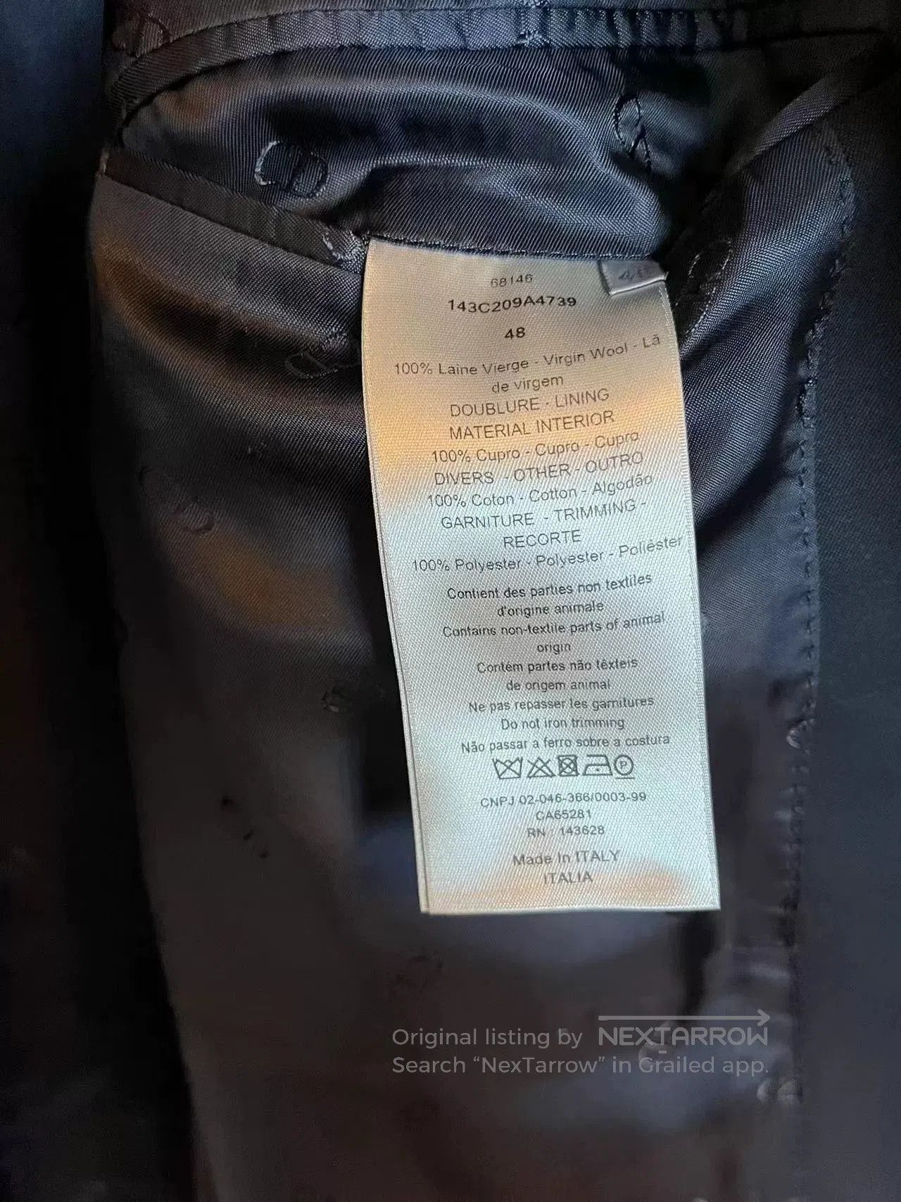 Dior Dior Court Style Wool Blazer. Size US M / EU 48-50 / 2 - 5 Thumbnail