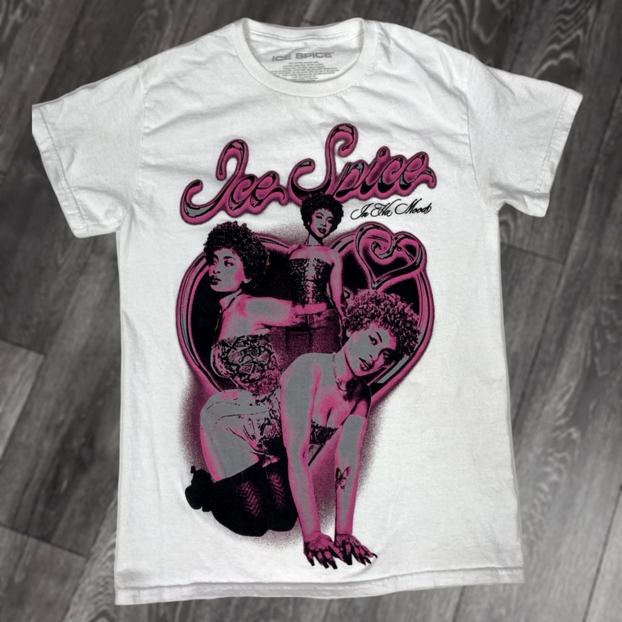 Vintage Ice Spice T-Shirt Women Small White Music Hip Hop Shirt Size S / US 4 / IT 40 - 1 Thumbnail