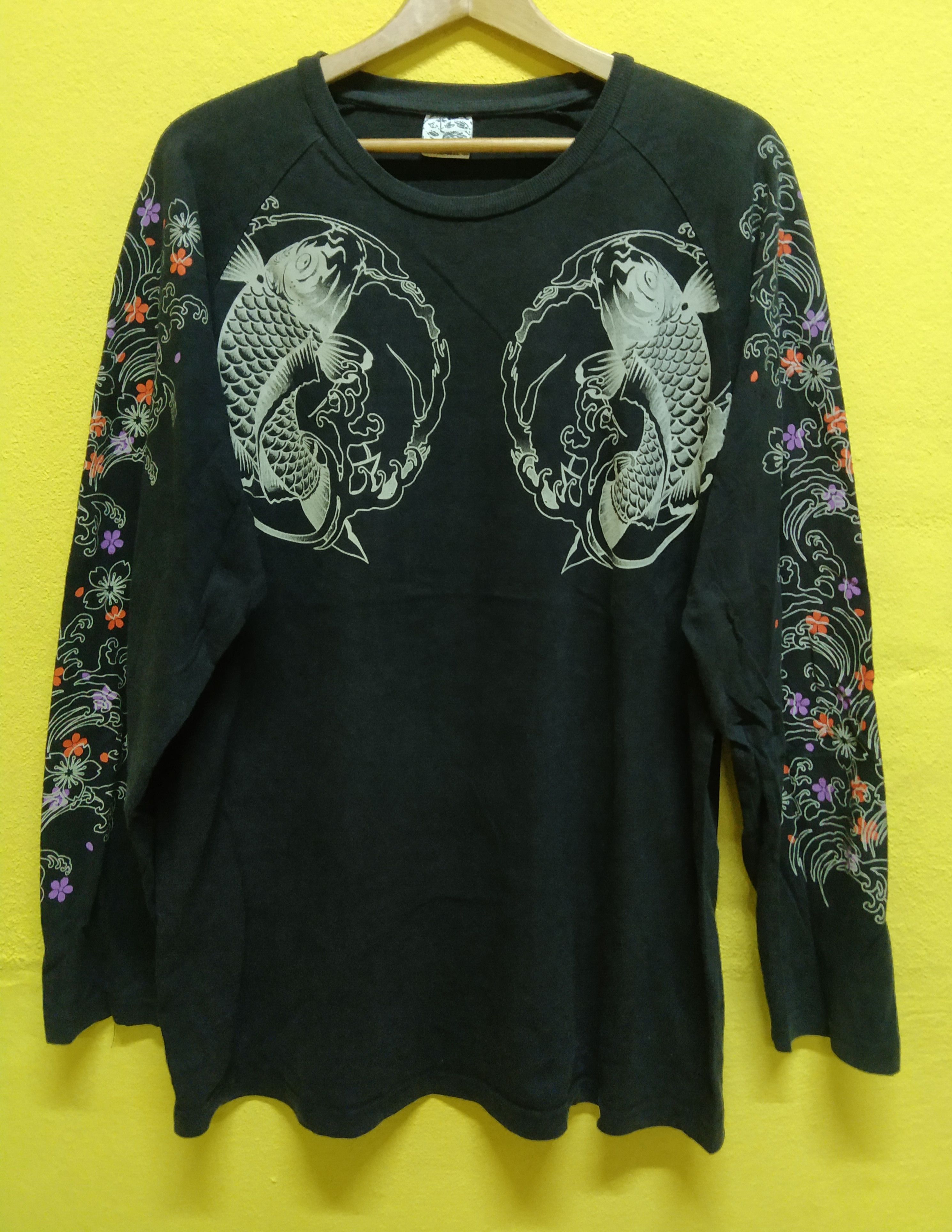 Japanese Brand Sukajan Long Sleeve Shirt Size US XL / EU 56 / 4 - 1 Thumbnail