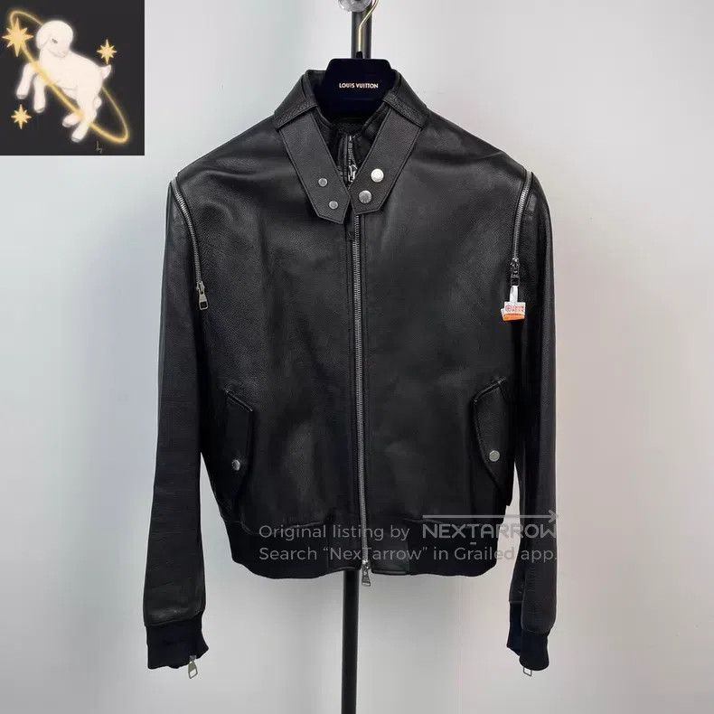 Louis Vuitton Louis Vuitton Black Show Leather Jacket Size US M / EU 48-50 / 2 - 1 Thumbnail