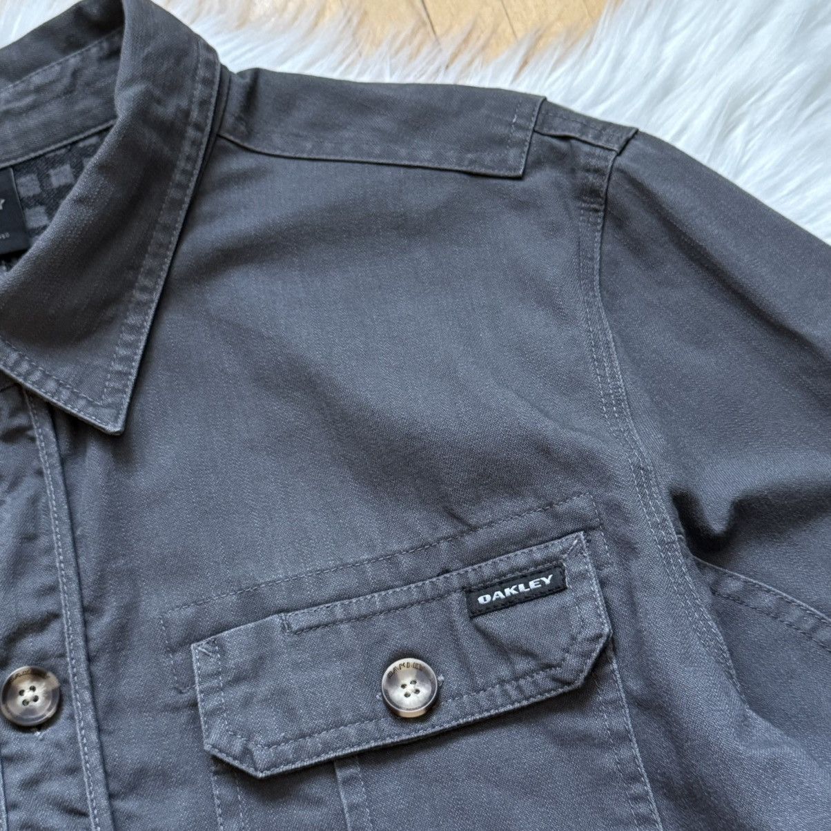 Oakley 📌 Vintage Oakley 00s Crazy Overshirt Jacket Size US L / EU 52-54 / 3 - 4 Thumbnail