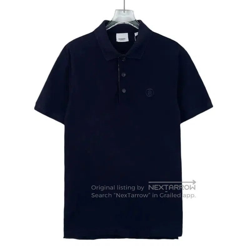 Burberry Burberry Navy Cotton Men's Polo Shirt. Size US S / EU 44-46 / 1 - 1 Thumbnail