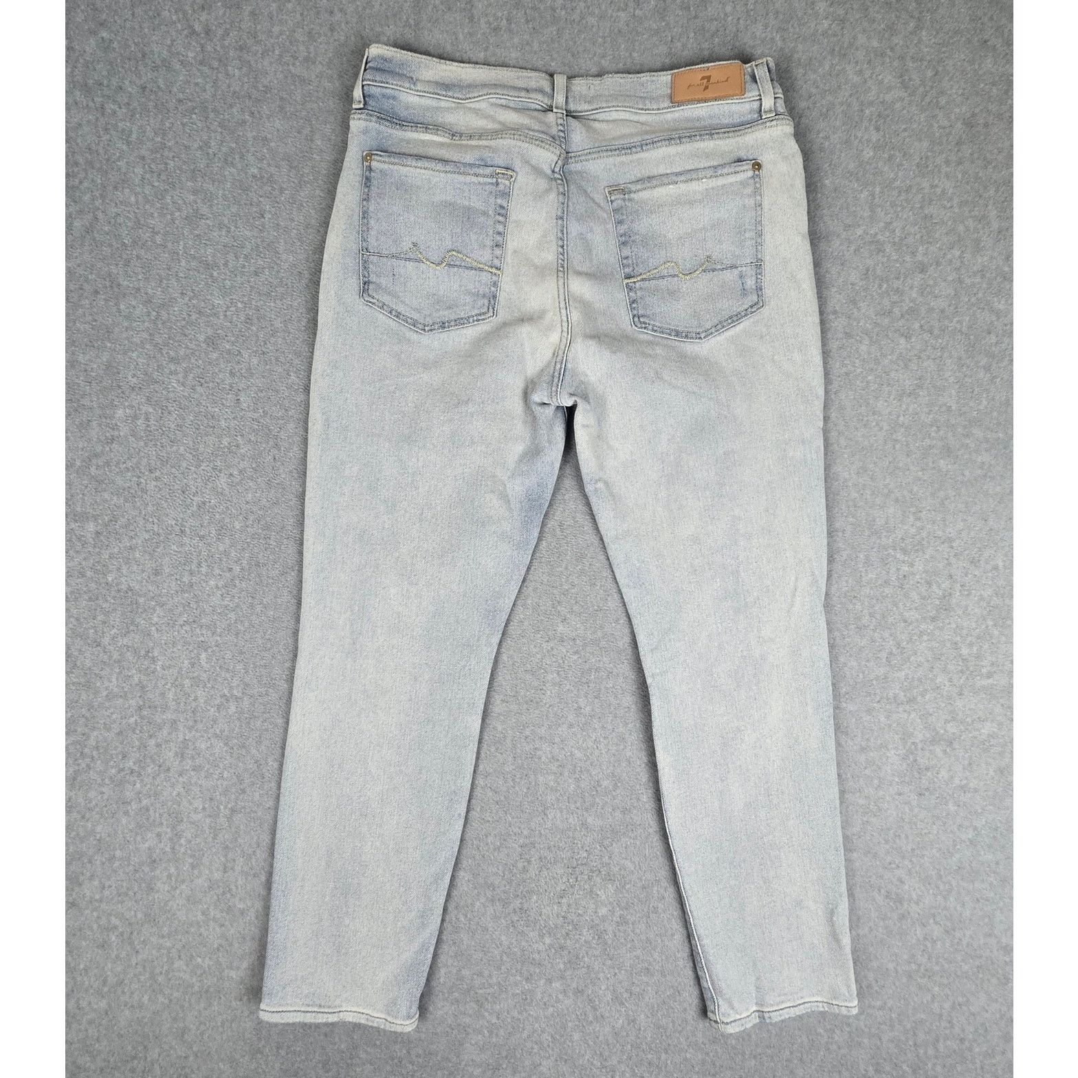 7 For All Mankind 7 for All Mankind 31 Josephina Distressed Button Fly Jeans Size 31" - 3 Thumbnail