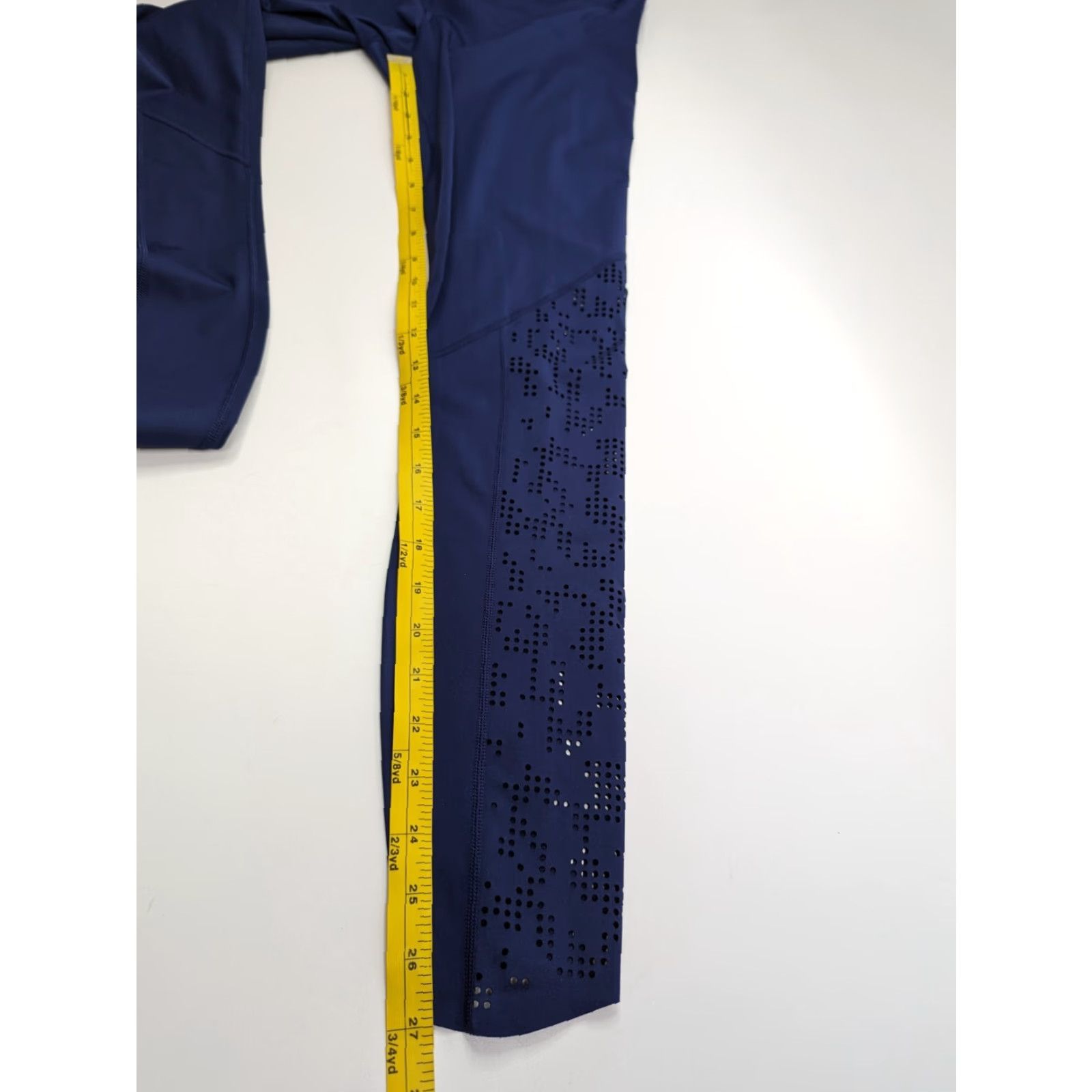 Varley Varley Leggings Womens XS Blue Perforated Breathable Skinny Activewear Jogging Yoga Run Cycling Training Dance Gym Athletic Athleisure Size 26" / US 2 / IT 38 - 7 Thumbnail