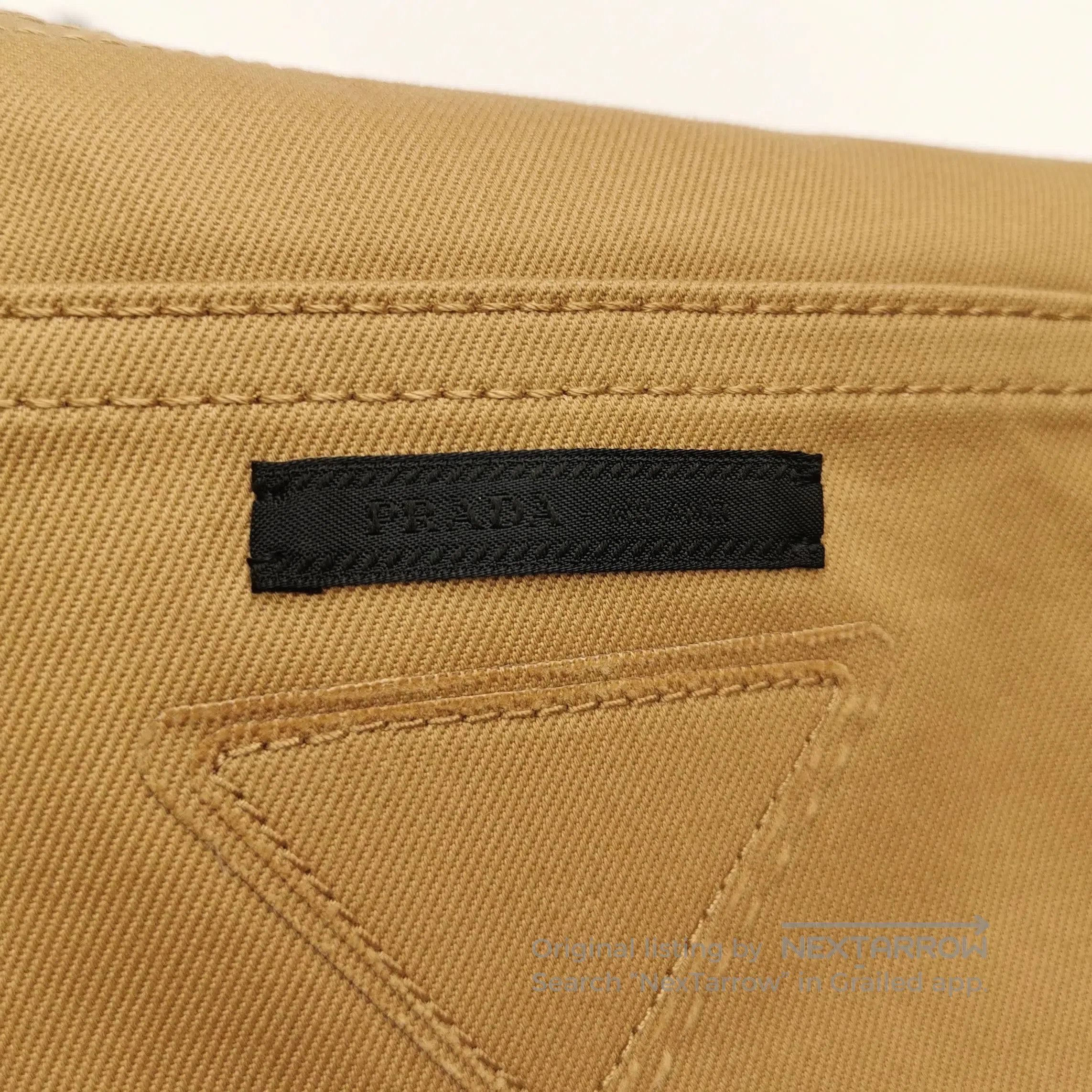 Prada Prada Cotton Letter Logo Pants Size 33. Size US 36 / EU 52 - 1 Thumbnail