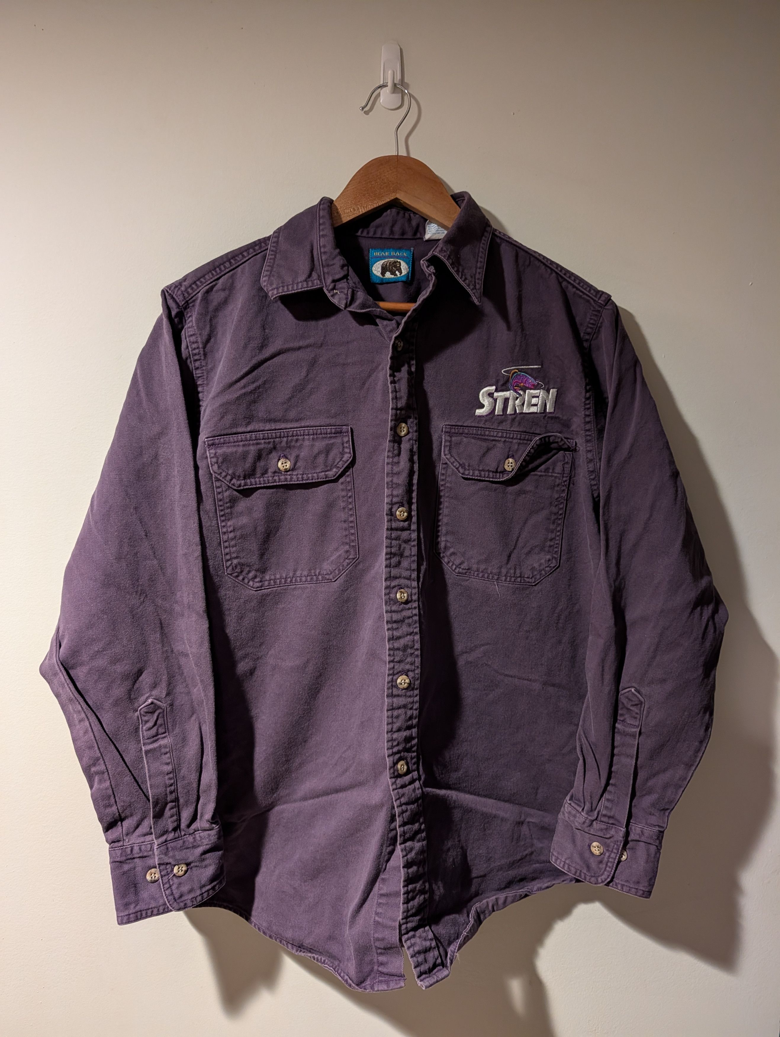 Vintage Vintage 90s Stren Sportsmaster Fishing Button Up Shirt Size US M / EU 48-50 / 2 - 3 Thumbnail
