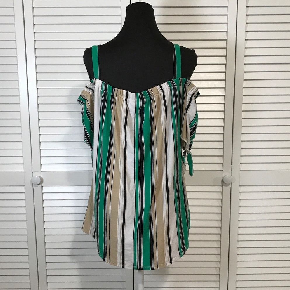 Other Bobbie Brooks Retro Vibe Striped Tunic Blouse L Size L / US 10 / IT 46 - 3 Thumbnail
