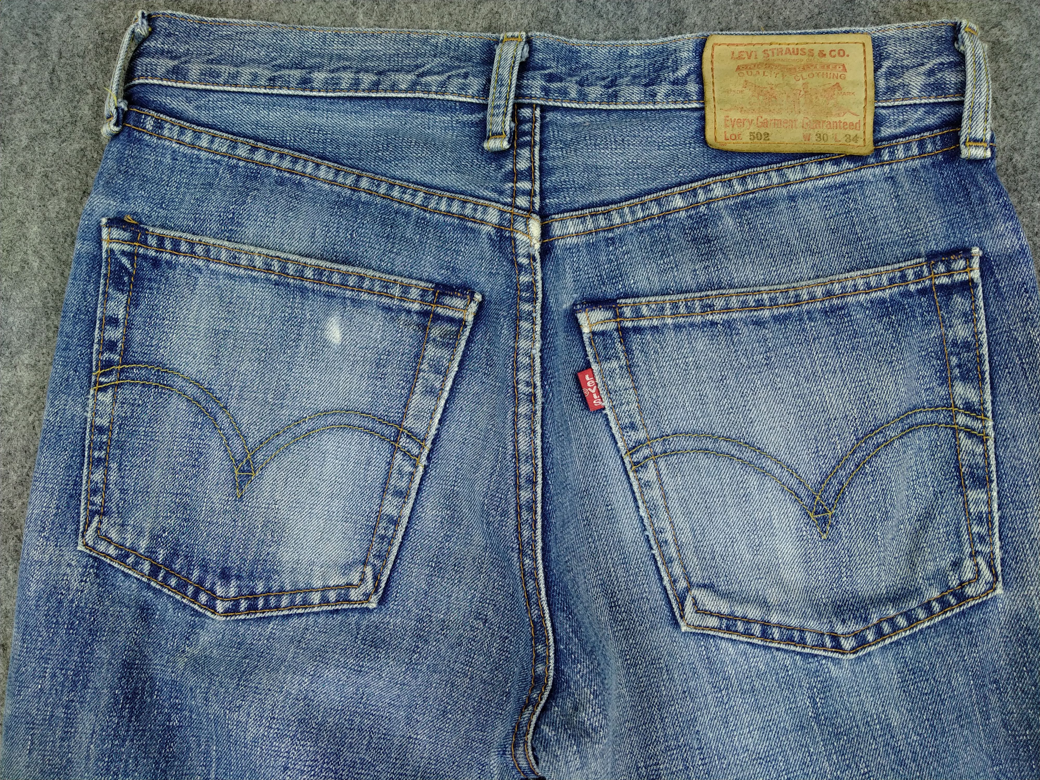 Levi's Blue Distressed Vintage Levi's 502 30x28.5 Denim -JN877 Size US 30 / EU 46 - 4 Thumbnail