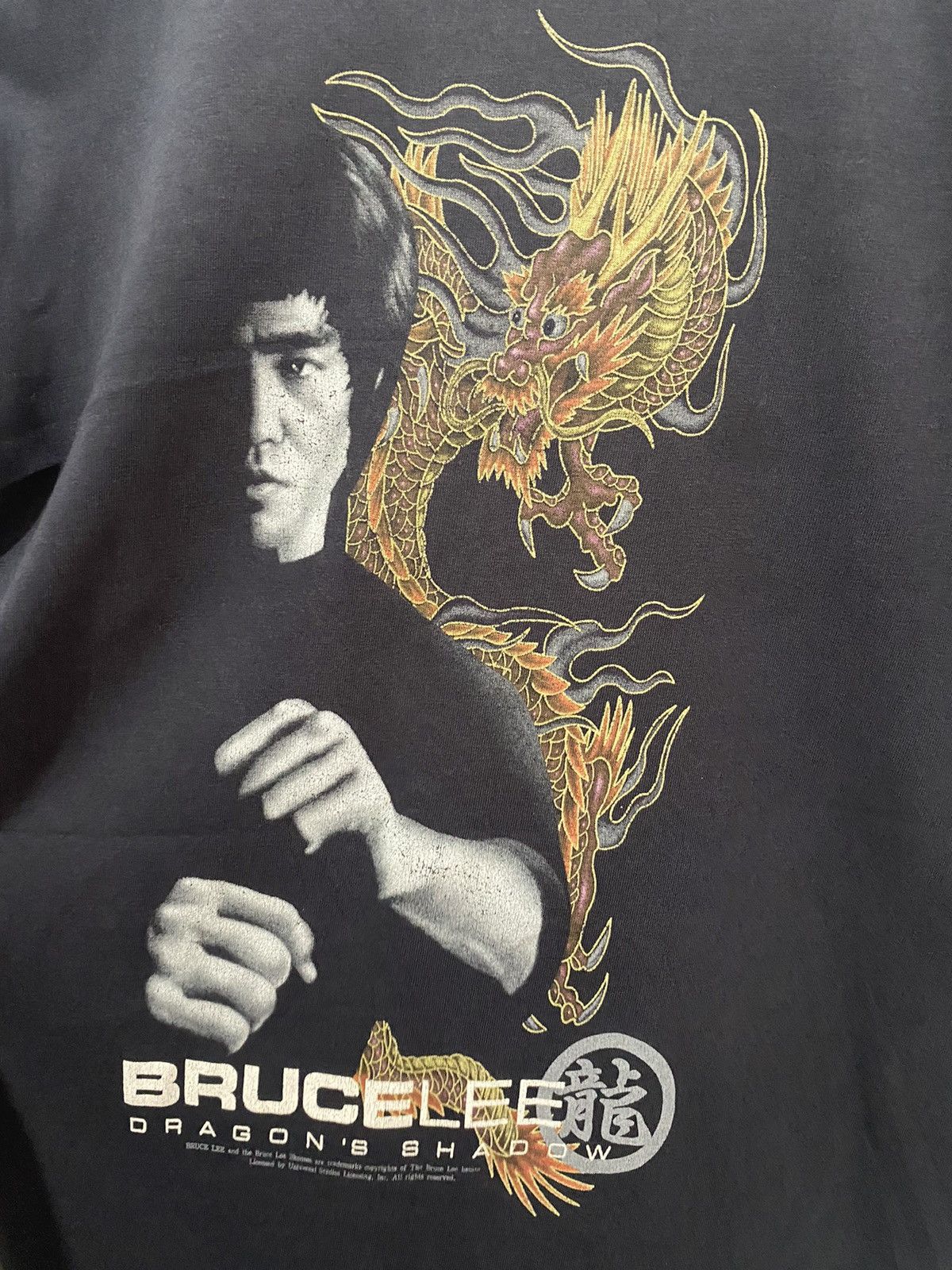 Vintage ✅ VINTAGE BRUCE LEE Dragon's Shadow rare design tee shirt Size US M / EU 48-50 / 2 - 5 Thumbnail