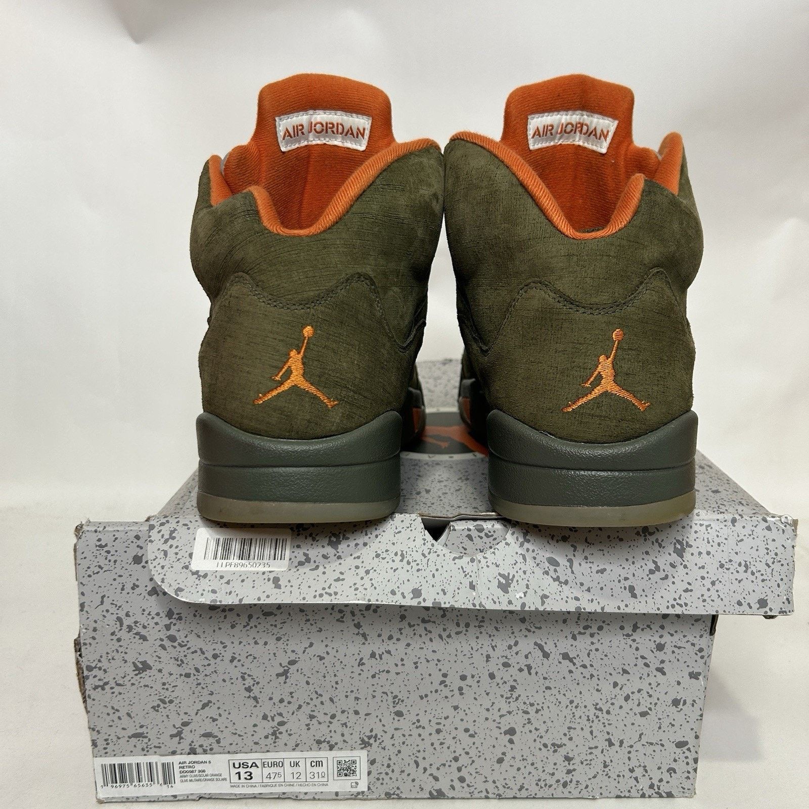 Jordan Brand Nike Air Jordan 5 Retro OG “Olive/Green Orange Grey” Size US 13 / EU 46 - 5 Thumbnail