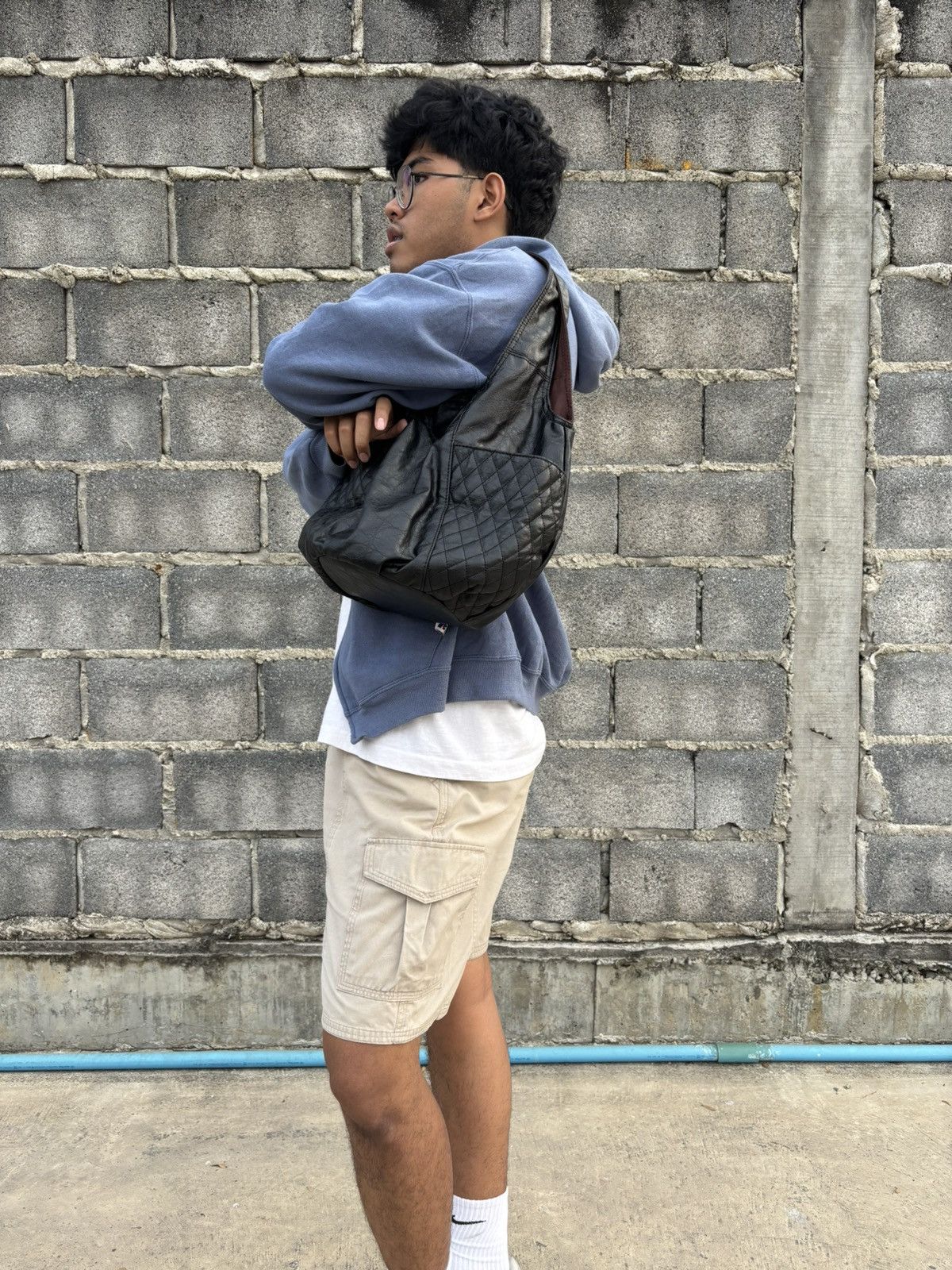 Japanese Brand 🥷🏿 Leather Tote Shoulder Bag Size ONE SIZE - 10 Thumbnail