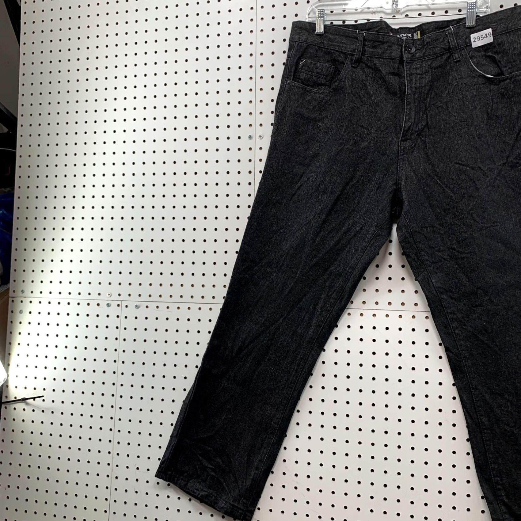 Southpole VINTAGE SouthPole Jeans Mens 38x29 Black Denim Straight Leg 90s Y2K Straight Jeans Mens Size US 38 / EU 54 - 3 Thumbnail